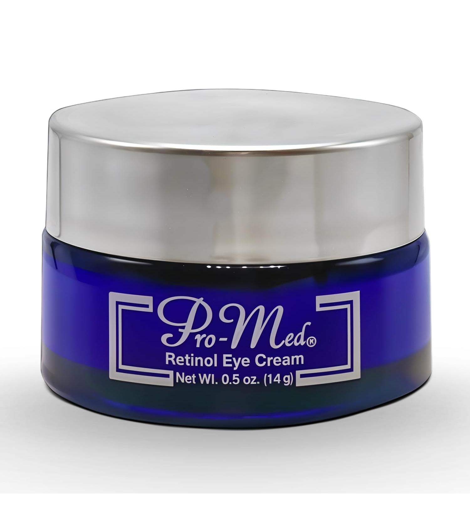 Pro-Med Retinol Eye Cream for Women & Men With Vitamin A C Hyaluronic Acid & Squalane Anti Aging Eye Treatment for Wrinkles Crow s Feet Puffiness Dark Circles 0.5 oz - Buy Online on GoSupps.com