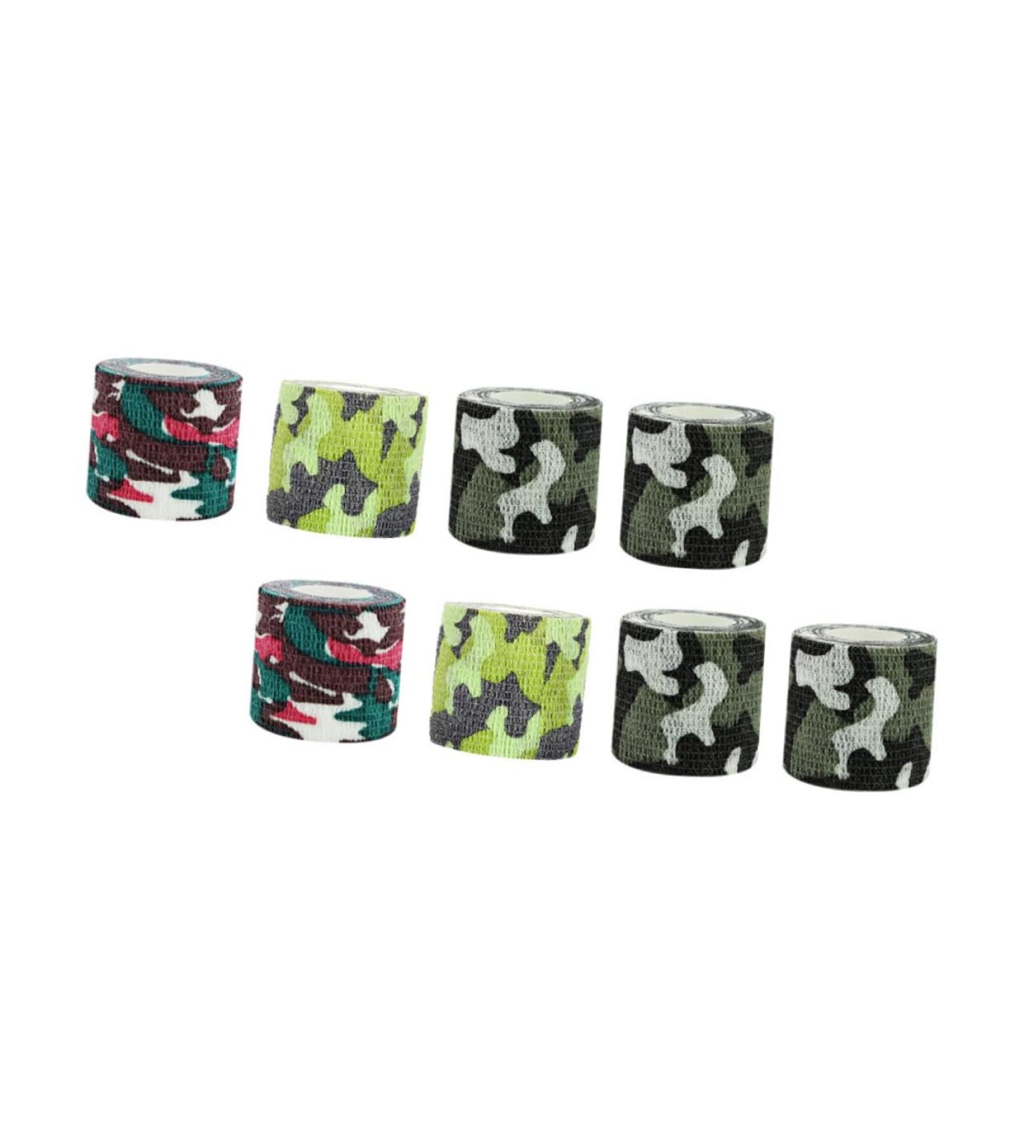 FRCOLOR 8pcs Finger Camo Tape - Breathable Waterproof Elastic Adhesive Sports & Medical Tape for Ankle | High Elasticity Cohesive Non-Woven Fabric - Buy Online on GoSupps.com
