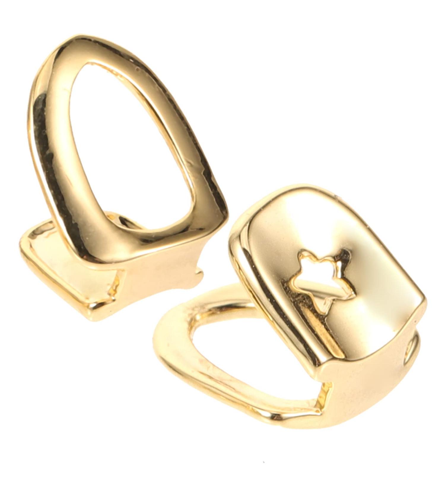 Buy SOIMISS Gold Teeth Grills - 2pcs Plated Hip Hop Accessories for Parties - Buy Online on GoSupps.com