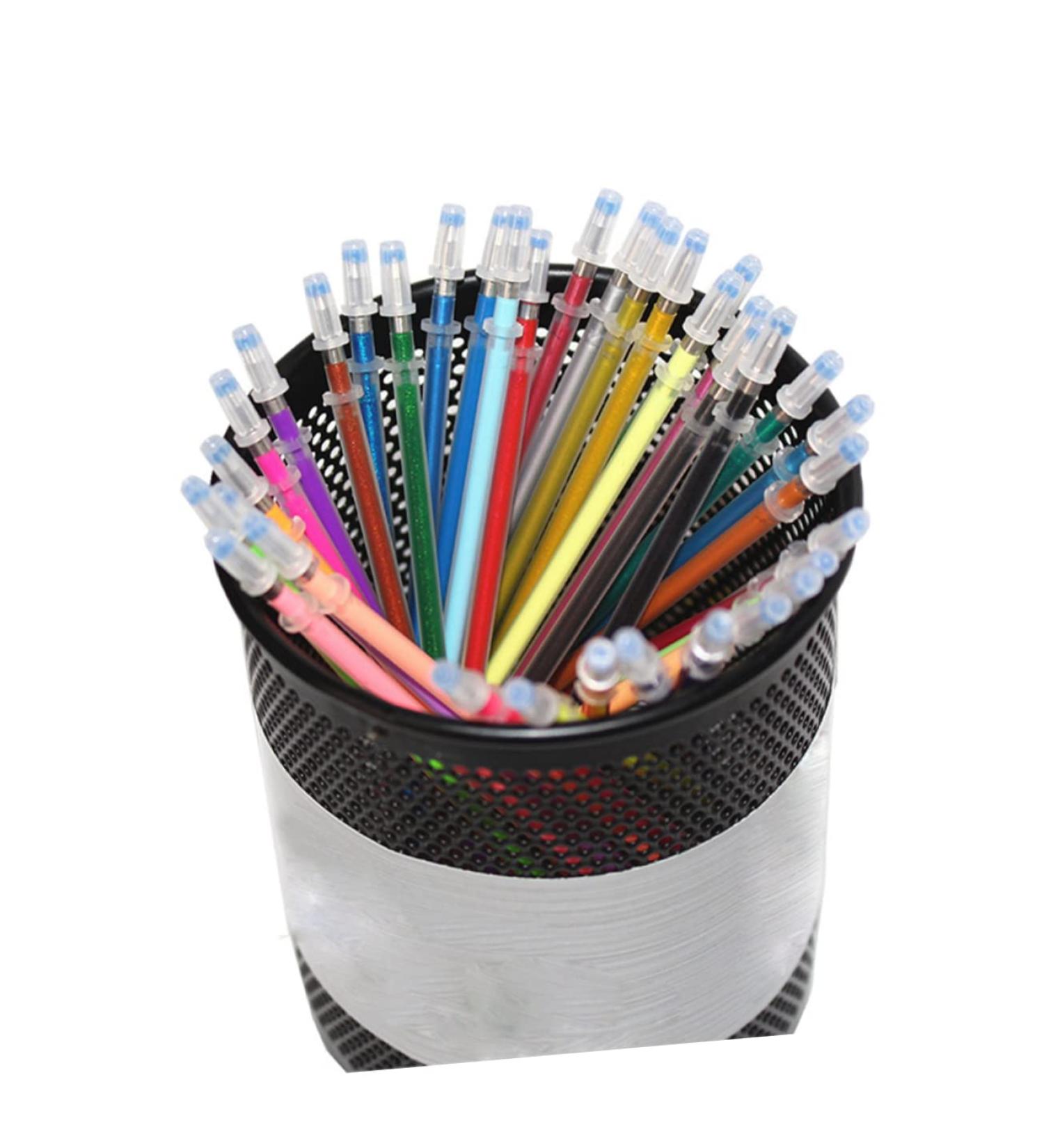 Lurrose 12 Acid- Crafting Scrapbooking Metallic Neon Pen Drawing Gel and Refills Colors Pastel Ink - Buy Online on GoSupps.com