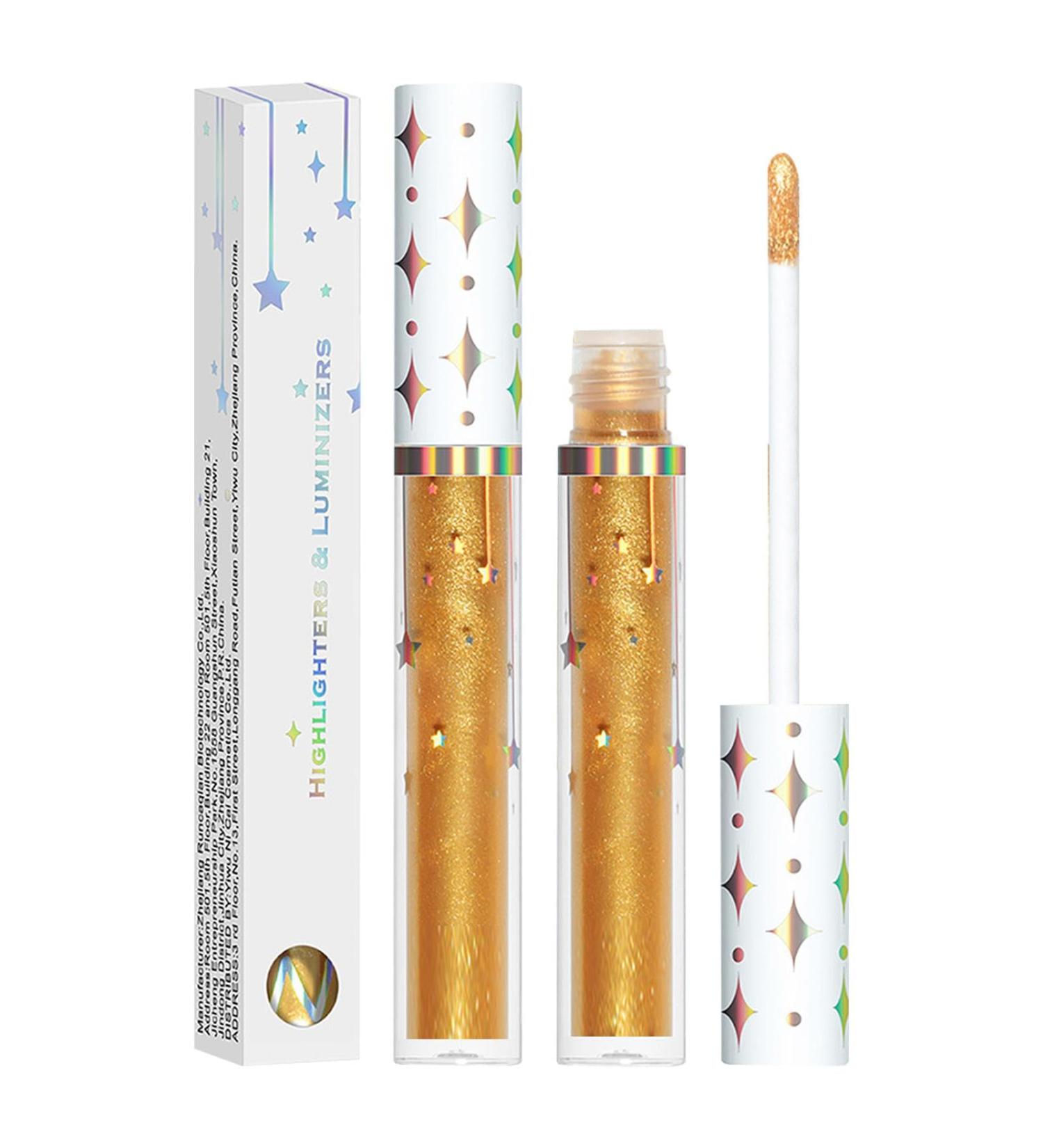 Liquid Face Highlighter Moisturizing Contour Highlighter Stick Lasting Natural Glow Enhancer Waterproof Illuminator Highlighter Skin Tint for Body 02# 1 count (Pack of 1) - Buy Online on GoSupps.com