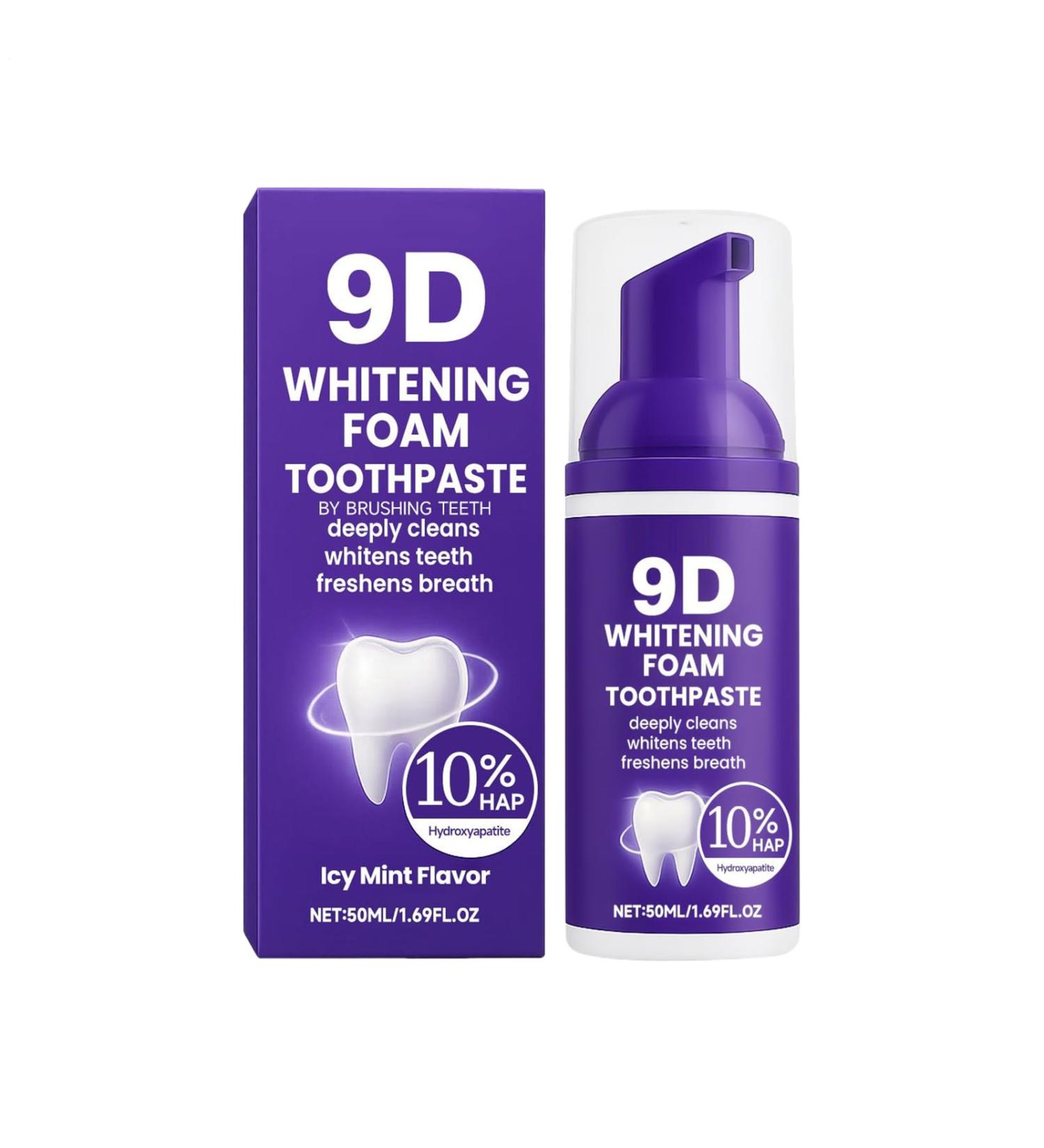 Foaming Toothpaste | 50 ml Whitening Refreshing & Odor Neutralizing | Deep Cleaning Toothpaste | For Adults Women and Men Home Travel Morning and Evening Routine - Buy Online on GoSupps.com