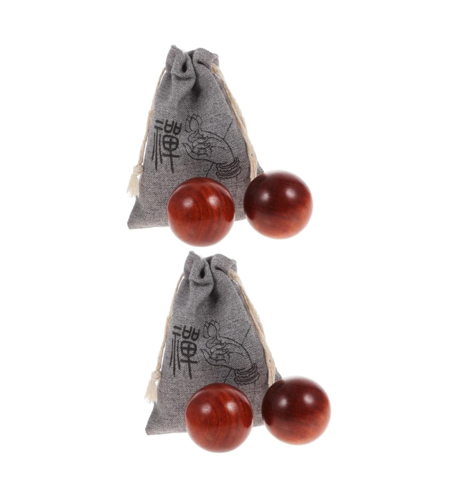 Gleavi Wooden Handball Massage Balls - Portable Hand Exercise Tool for Fascia Relief & Outdoor Use - Buy Online on GoSupps.com
