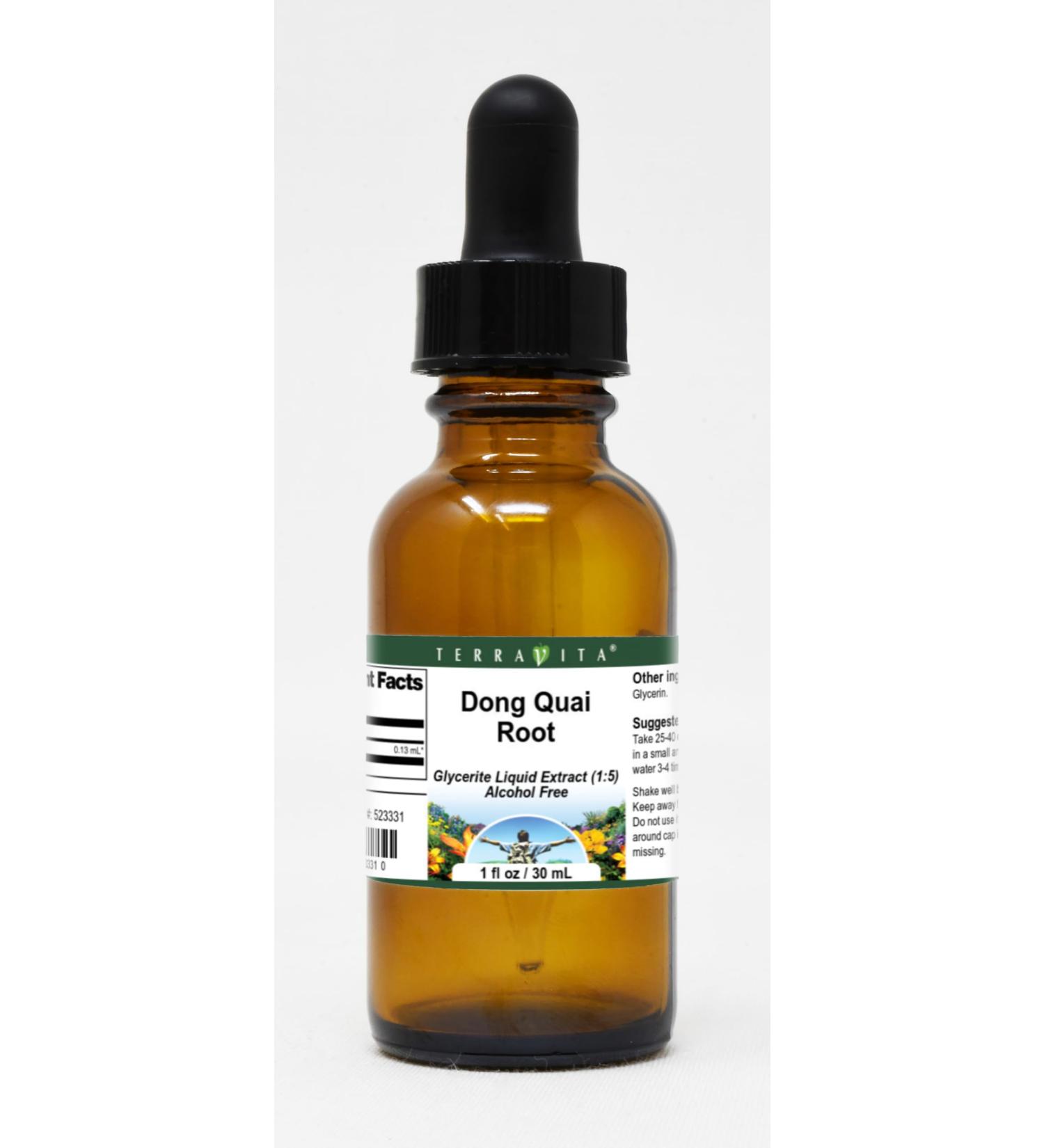 Dong Quai Root Glycerite Liquid Extract (1:5) - No Flavor (1 oz ZIN: 523331) - 3 Pack - Buy Online on GoSupps.com