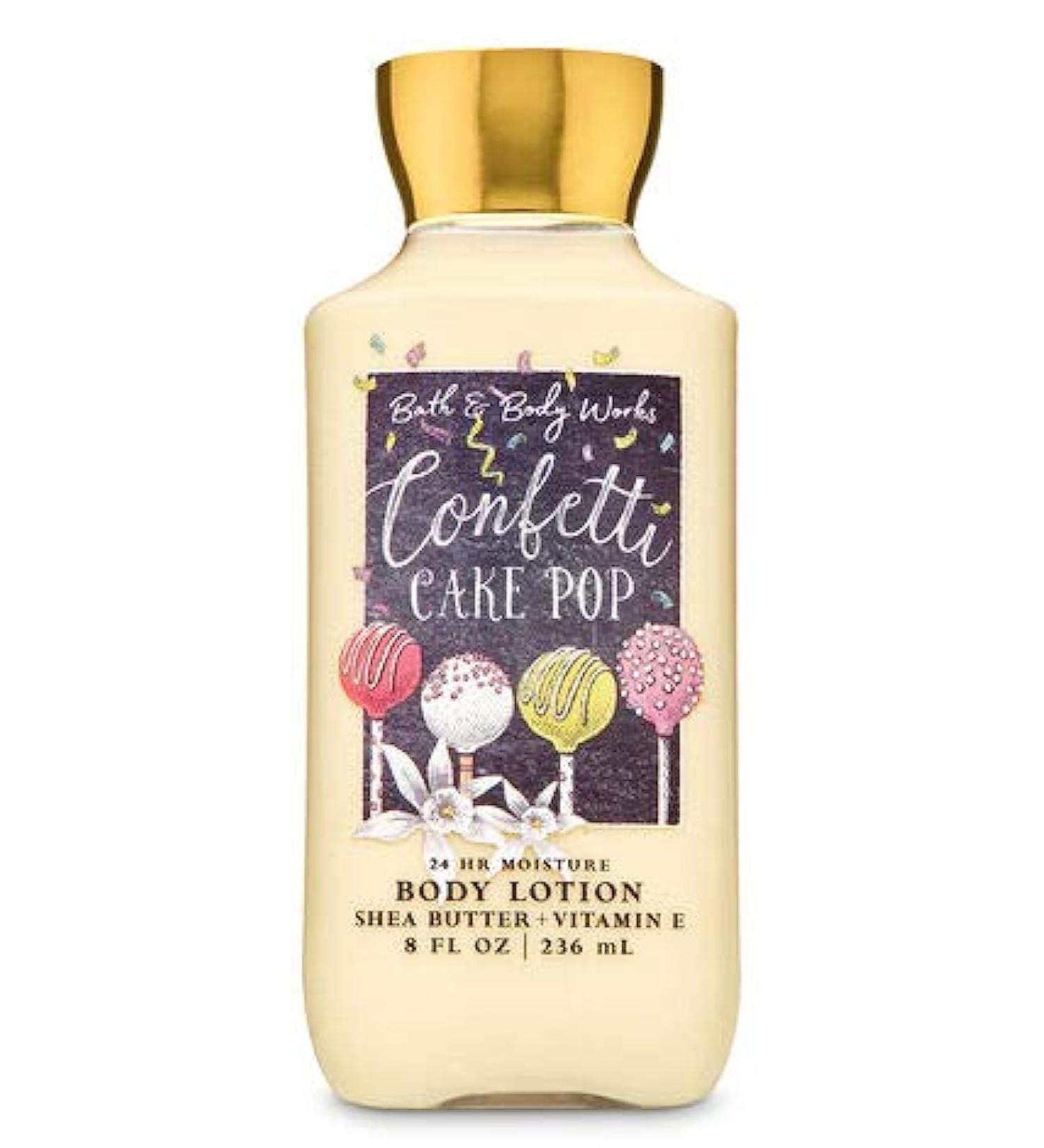 Buy Confetti Cake Pop Body Lotion 2020 - Hydrating & Fragrant Moisturizer for All Skin Types | International Shipping Available - Buy Online on GoSupps.com