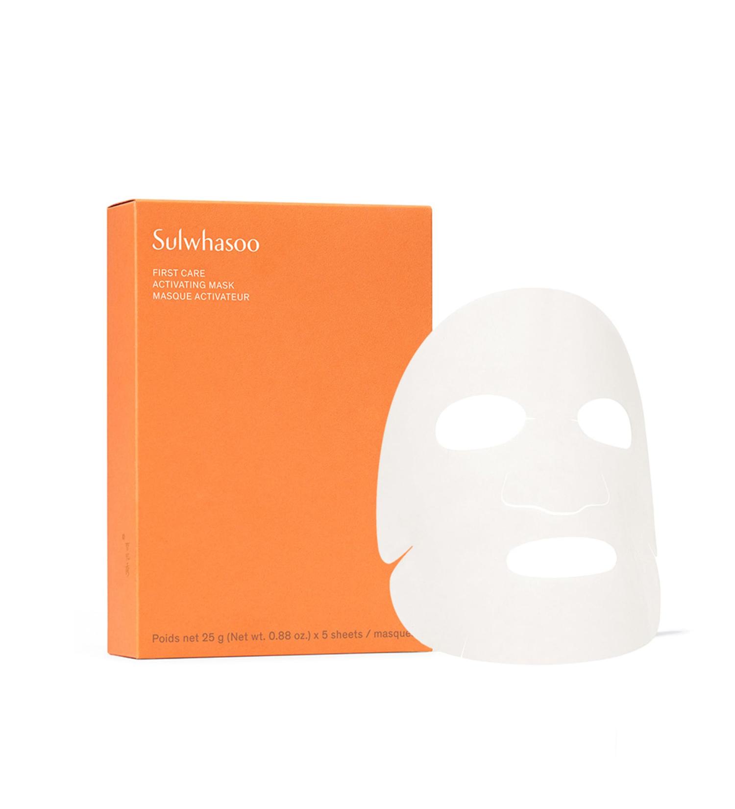Sulwhasoo First Care Activating Sheet Mask - Hydrating Korean Mask for Dry Skin Strengthens Skin Barrier Reduces Fine Lines & Wrinkles Boosts with Vitamin C - Buy Online on GoSupps.com