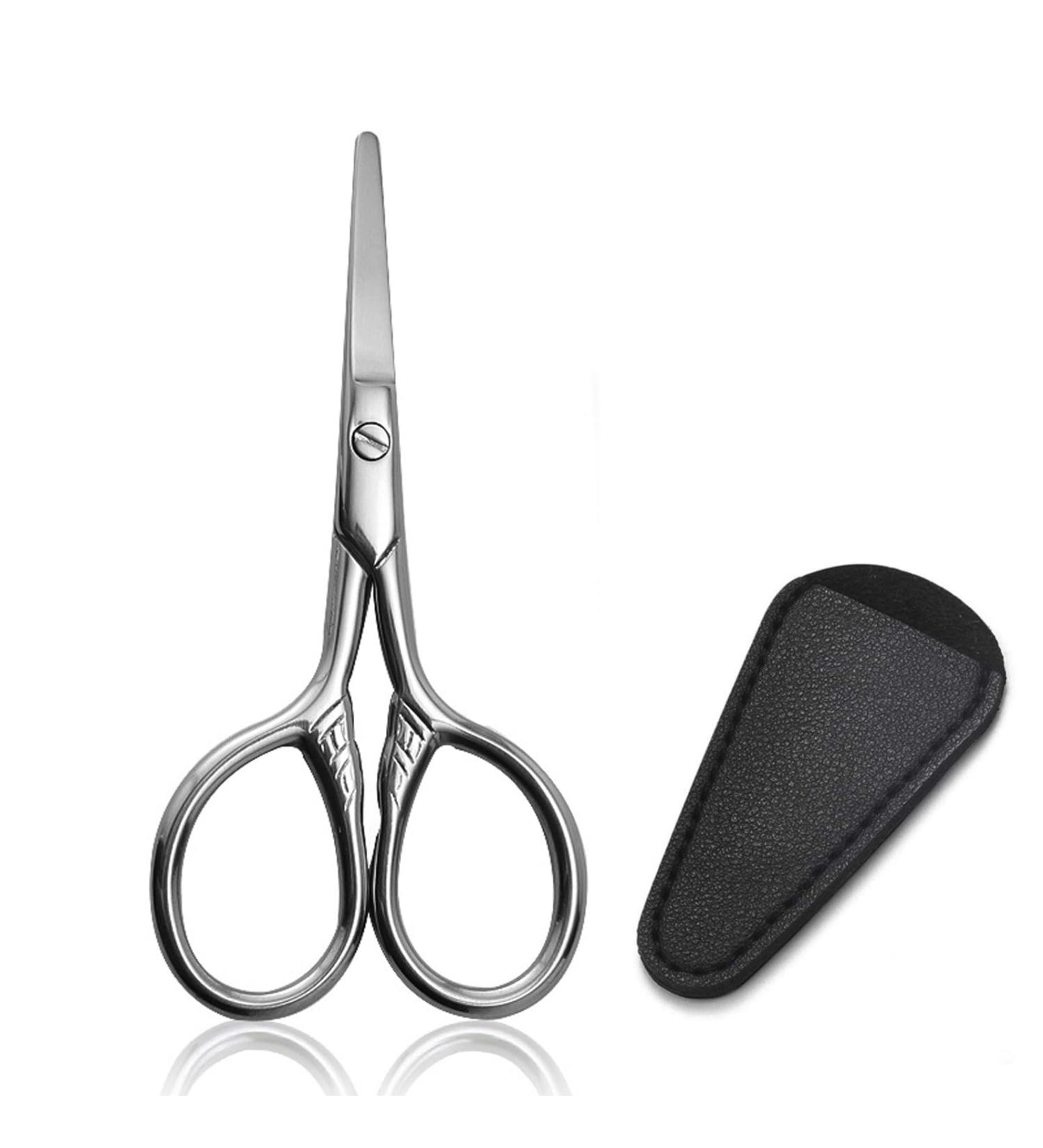 Beard and Nose Hair Scissors - Sharp Trimming Tool for Men and Women - Buy Online on GoSupps.com