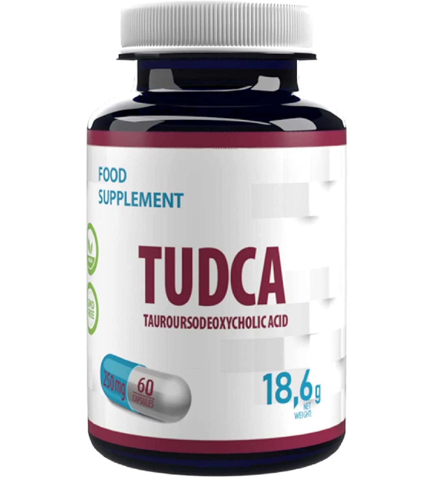  Hepatica TUDCA (Tauroursodeoxycholic acid) 250 mg 60 Vegan Highly Dosed Gluten Free and GMO Free Capsules - Buy Online on GoSupps.com