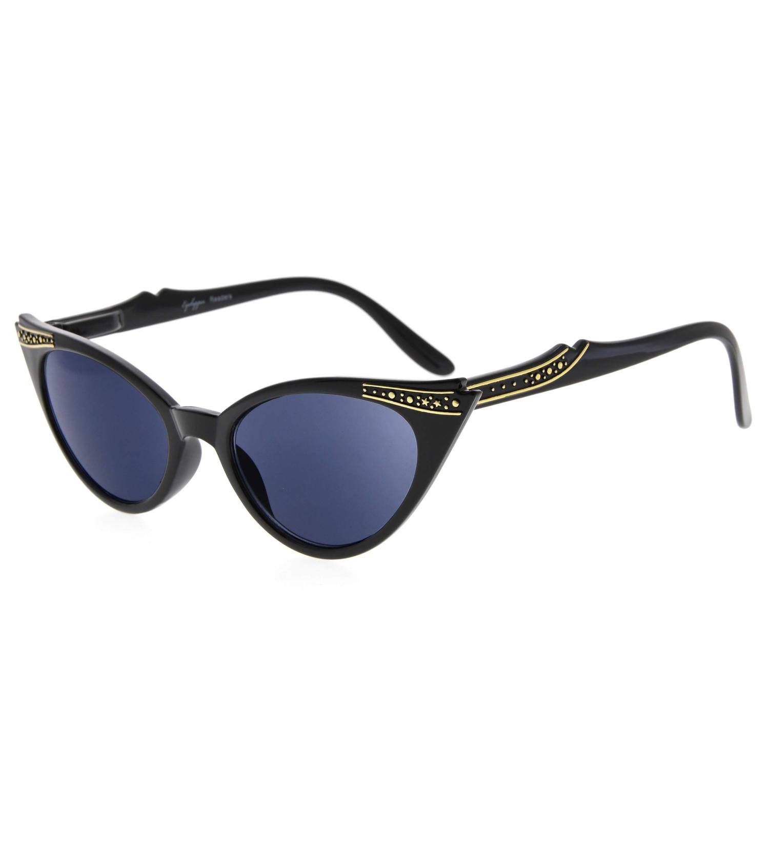 Eyekepper Cateyes Women Full Tinted Reading Glasses - Stylish Sunshine Readers with Gray Lens (2.50) - International Shipping Available - Buy Online on GoSupps.com