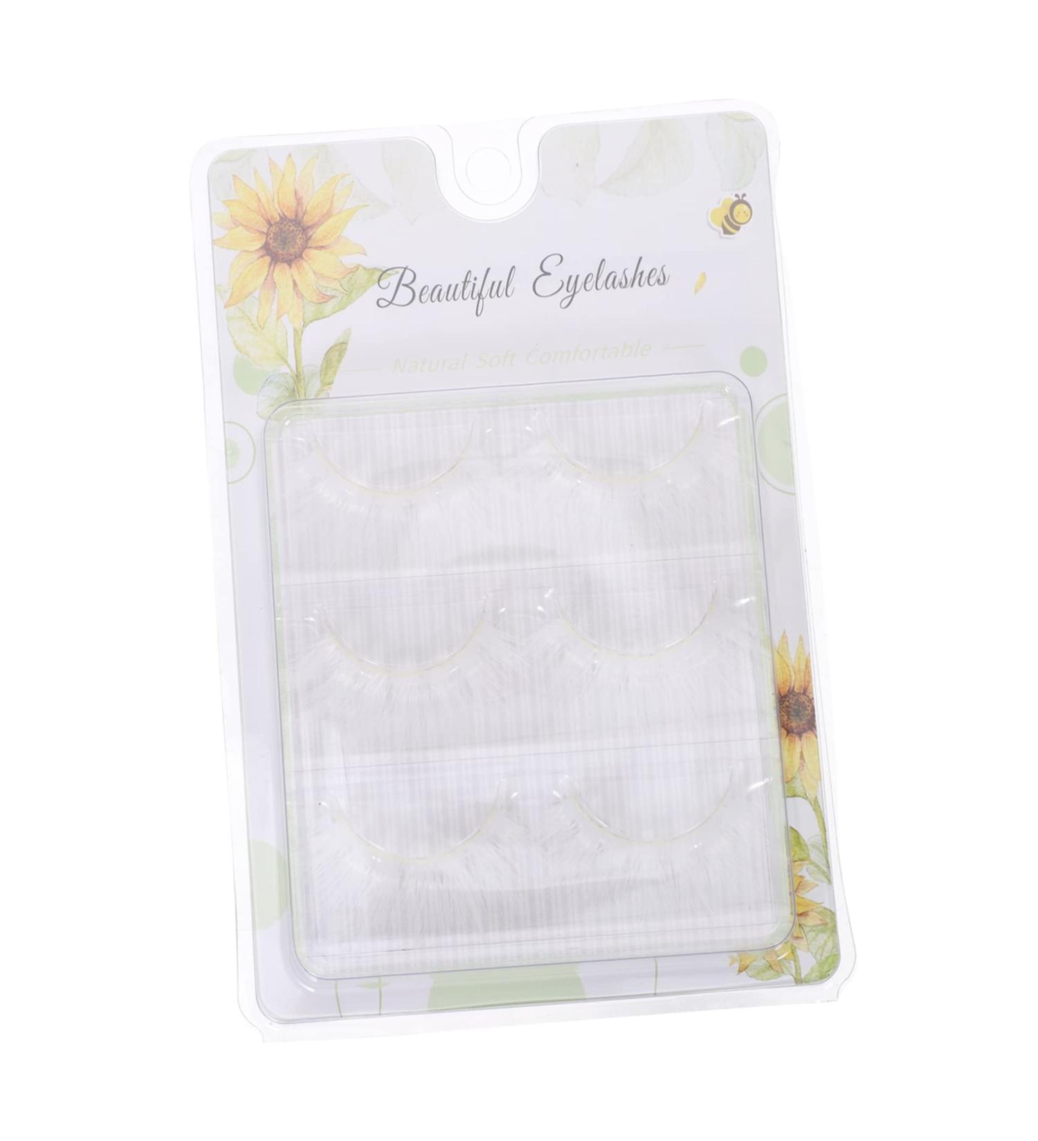 FRCOLOR 3 Pairs White Eyelashes Blue for Eyes Cosplay Makeup Eyelashes Women Cosplay Lashes Makeup Fake Eyelashes False Lashes Lash Spolies Halloween 3d Imitation False Eyelashes Prom - Buy Online on GoSupps.com