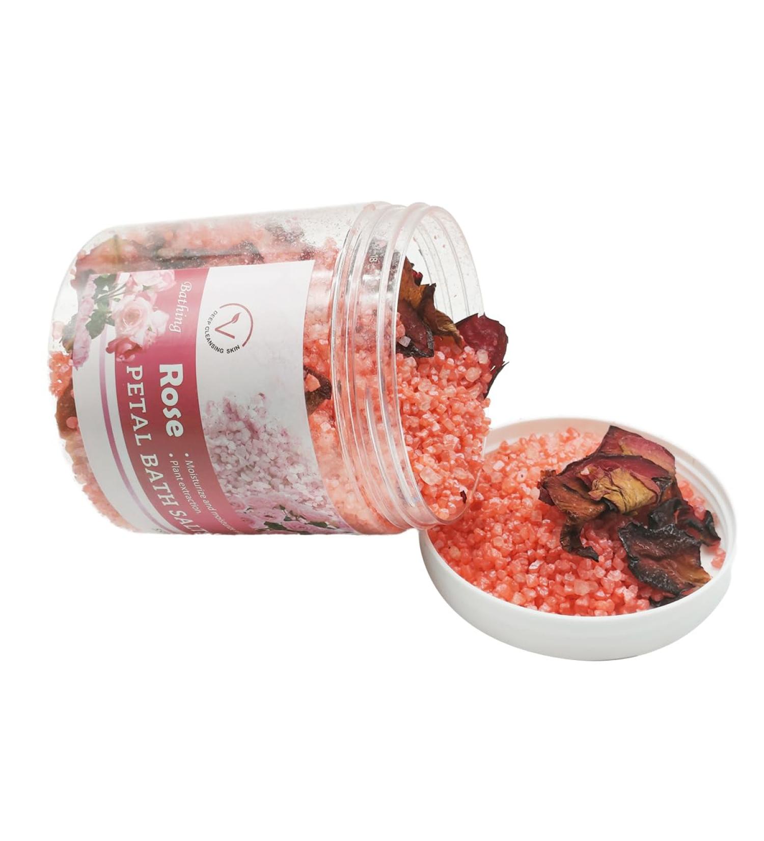 Premium Rose Bath Salt 1.2LB - Natural Essential Oil & Extract for Relaxation Sleep Spa & Body Care - Aromatherapy Wellness - Buy Online on GoSupps.com