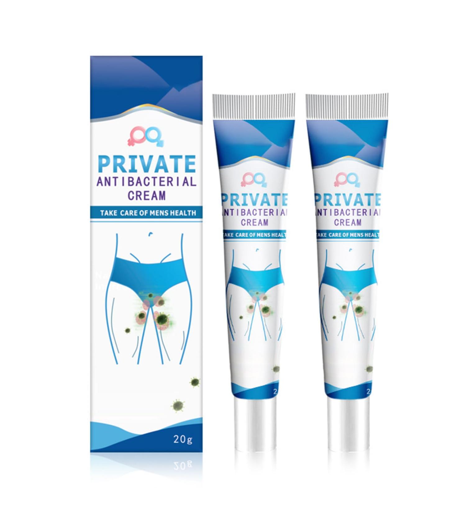 2 pcs Private Antibacterial Cream Cr me antibact rienne Cr me topique anti-d mangeaisons Pommade nettoyante pour la peau et les parties intimes - Buy Online on GoSupps.com