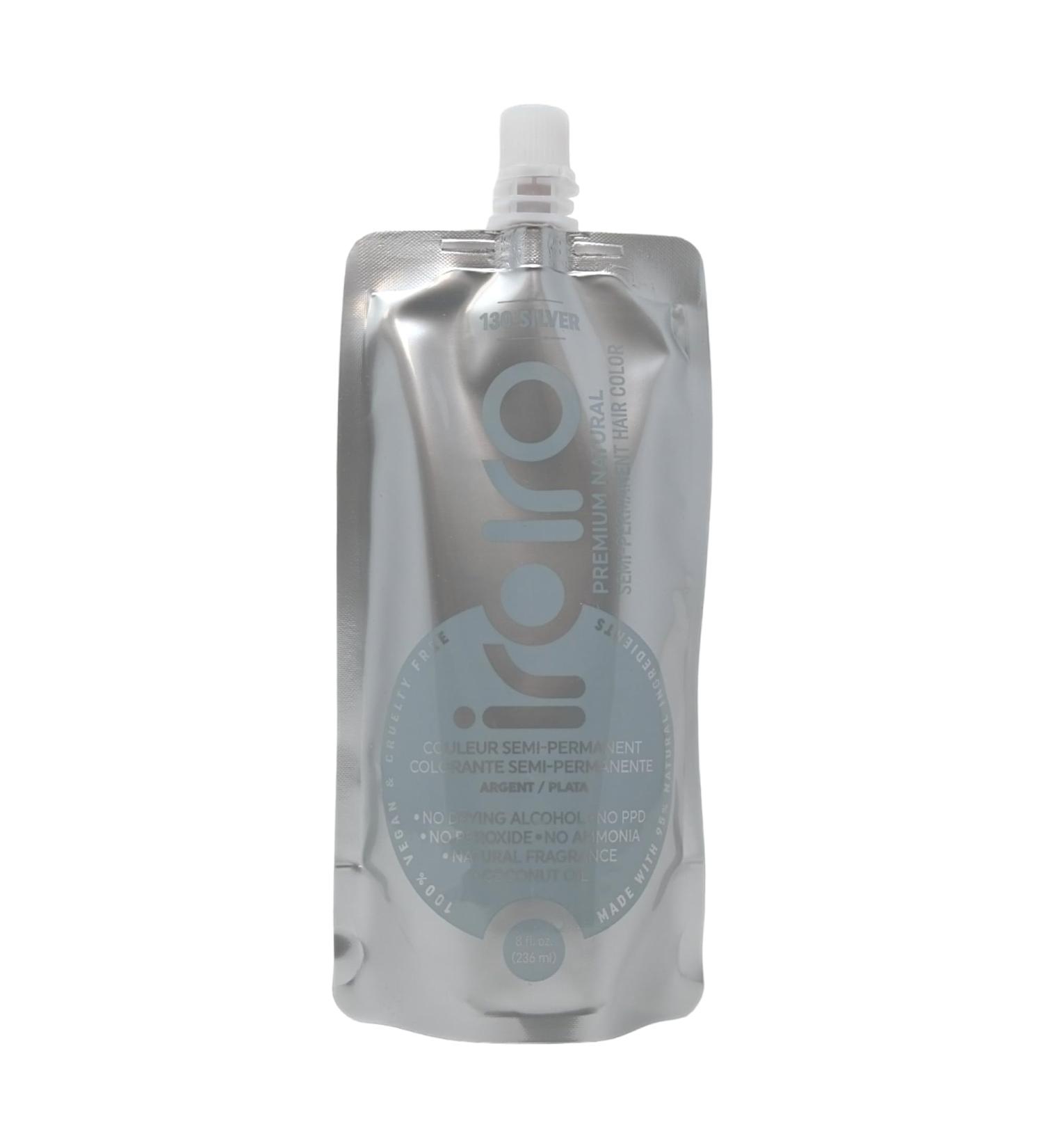 Buy IROIRO Premium Natural Semi-Permanent Hair Color 130 Silver (8oz) - Vibrant Long-Lasting Color for All Hair Types - International Shipping Available - Buy Online on GoSupps.com