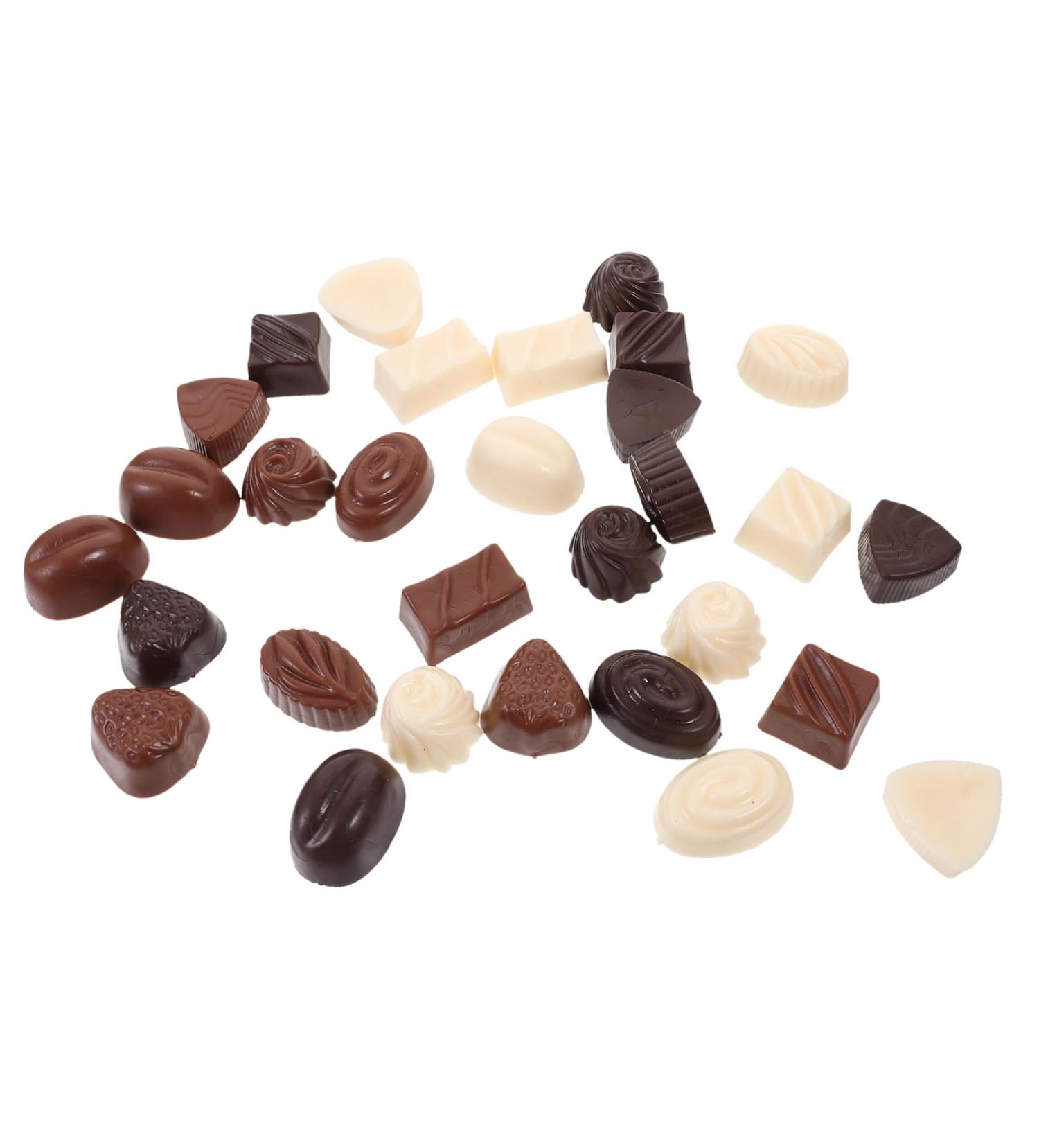 SAFIGLE 30pcs Small Chocolate Model Small Chocolate Decor Multi-function Chocolate Model Chocolate Bar Maker Decorative Fake Chocolate Desktop Chocolate Model Window Pvc Ornaments - Buy Online on GoSupps.com