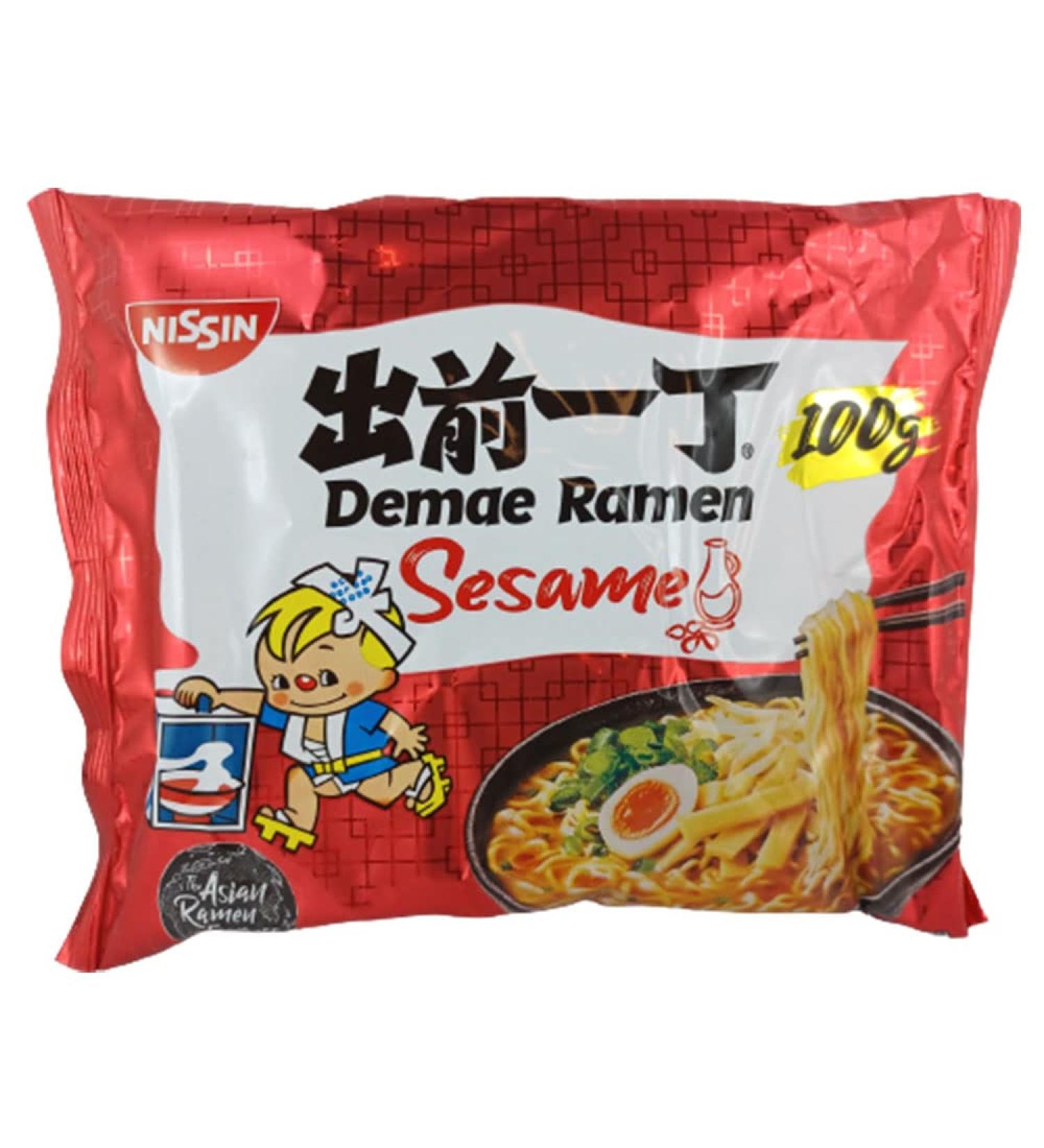 rumarkt Nissin Pack of 30 Instant Sesame Pasta (30 x 100g) Asian Pasta Dish