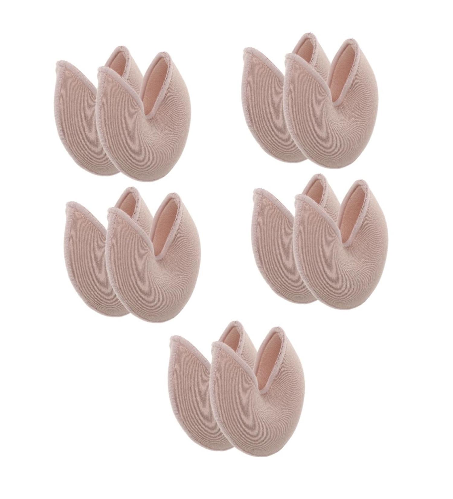 Healvian 5 Pairs Forefoot Cushion Glitter Heels - Ballet Pointe Toe Pads & Protectors for Comfort & Dance Performance - Buy Online on GoSupps.com