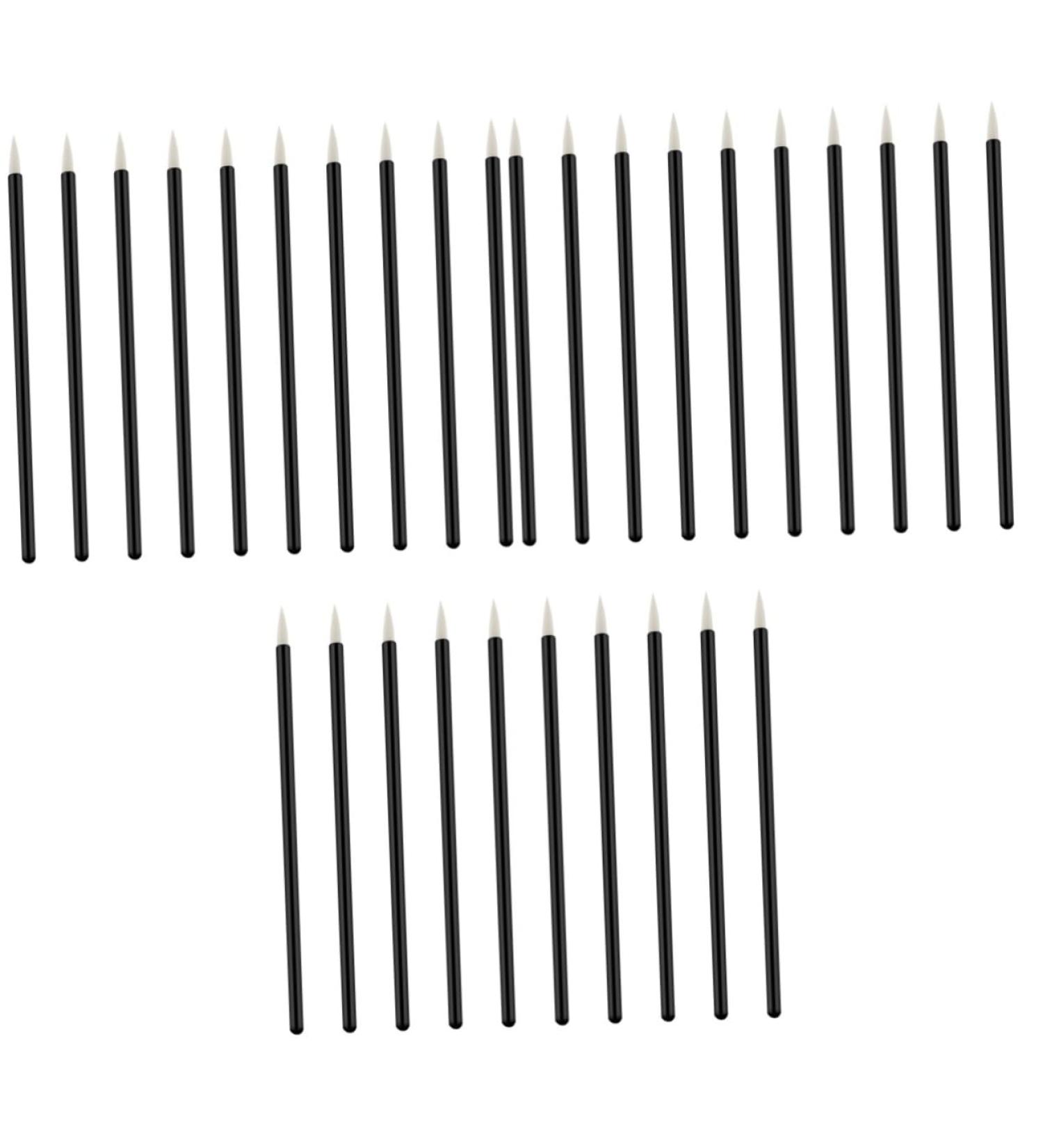 Healeved 300 Pcs Cosmetics Brush Cosmetic Brush Eyeliner Brush Applicator Facial Wand Face Wand White - Buy Online on GoSupps.com