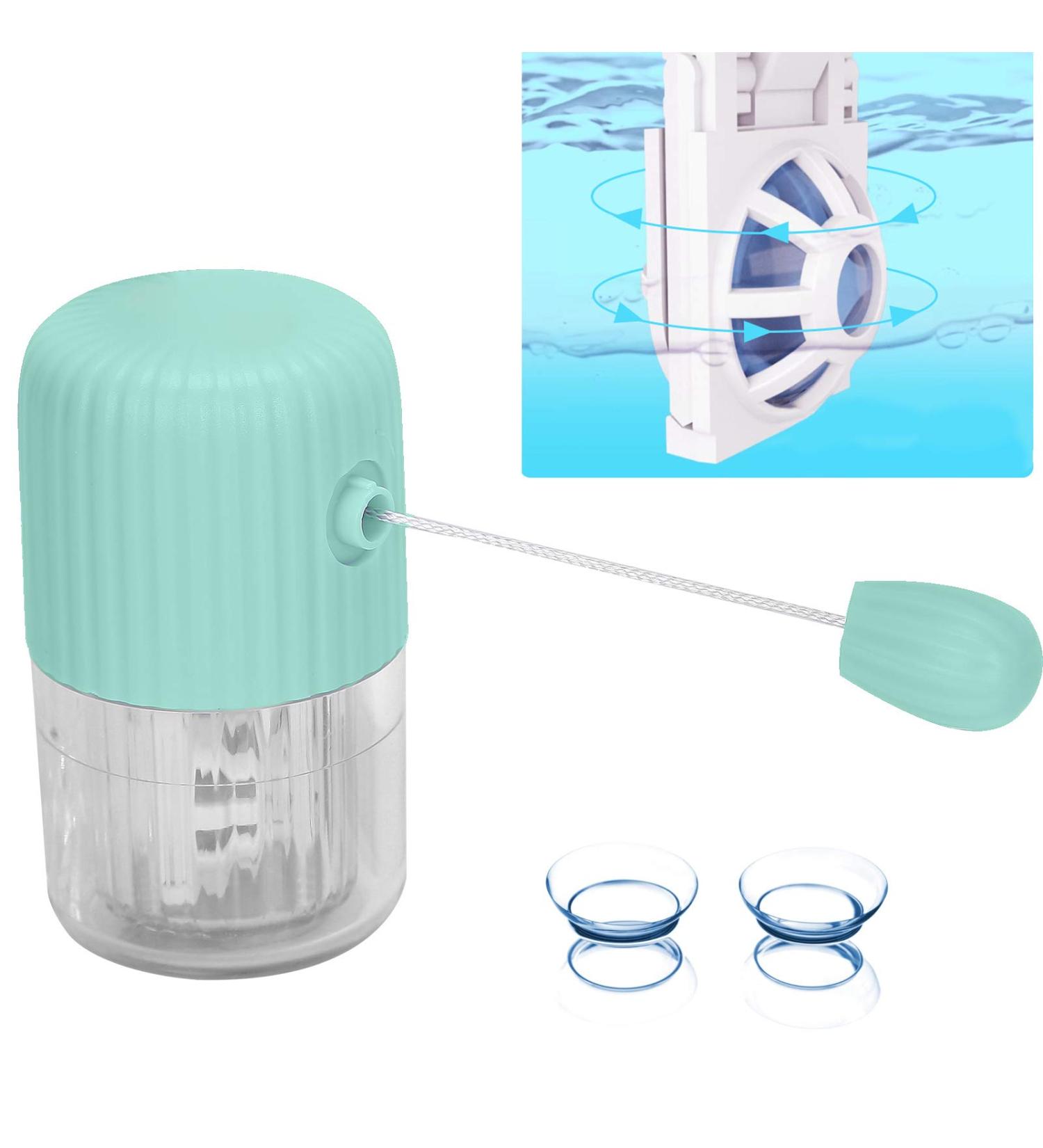 Buy Portable Contact Lens Washer - No Manual Rotary Cleaner Rechargeable Lens Cleaning Device (Green) | International Shipping Available - Buy Online on GoSupps.com