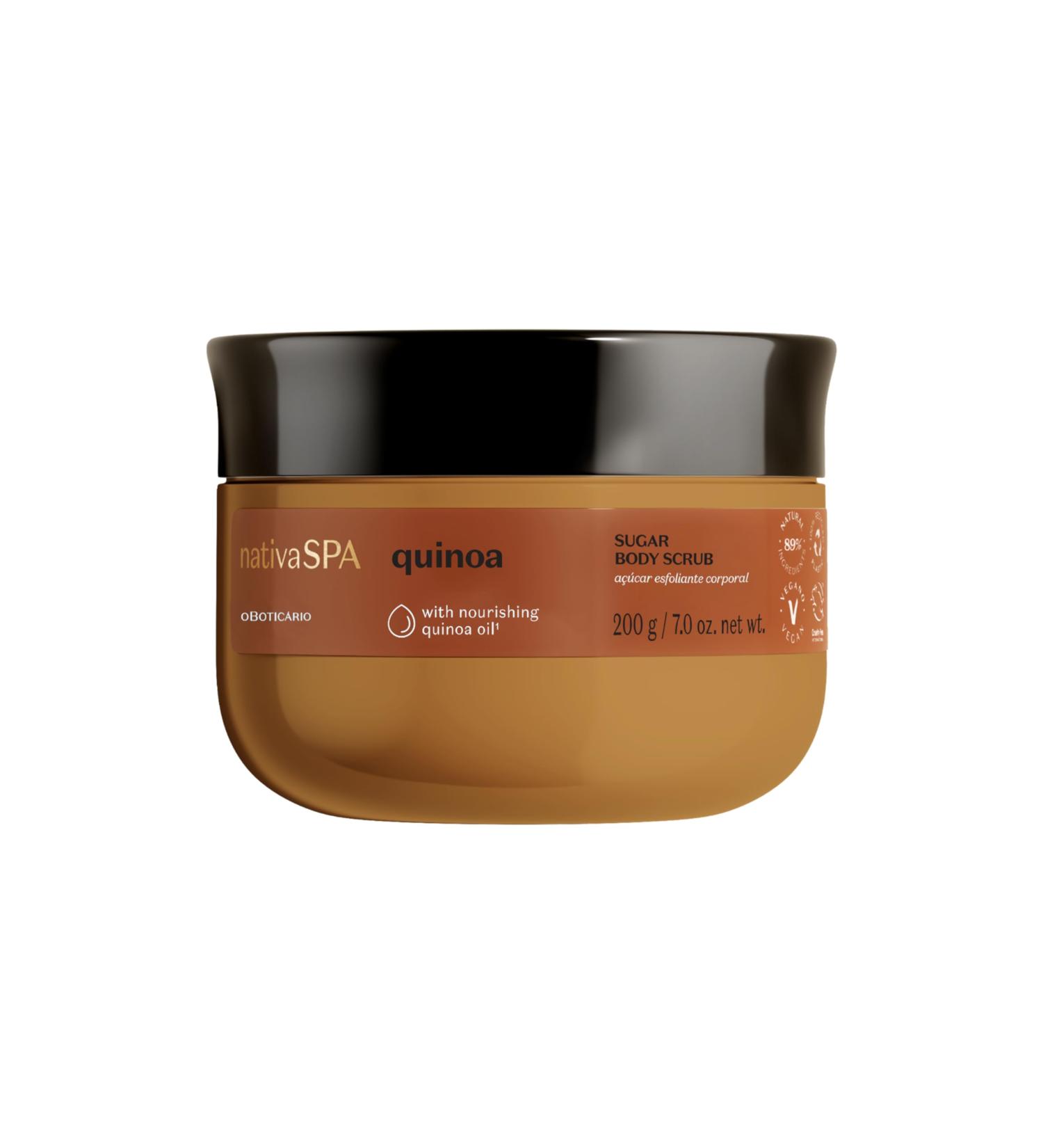 O Botic rio Nativa SPA Gommage au sucre de quinoa pour femme parfum hydratant pr vient les cheveux incarn s peau radieuse v g talien 200 g - Buy Online on GoSupps.com