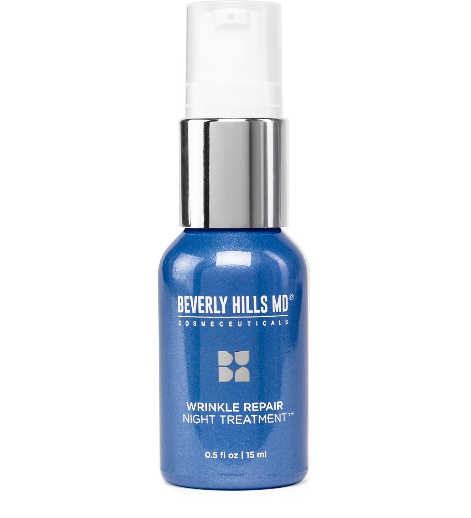 Wrinkle Repair Night Treatment | Anti-Aging Facial Serum for Sensitive Skin | Hydrating Hyaluronic Acid & Ginseng - Buy Online on GoSupps.com