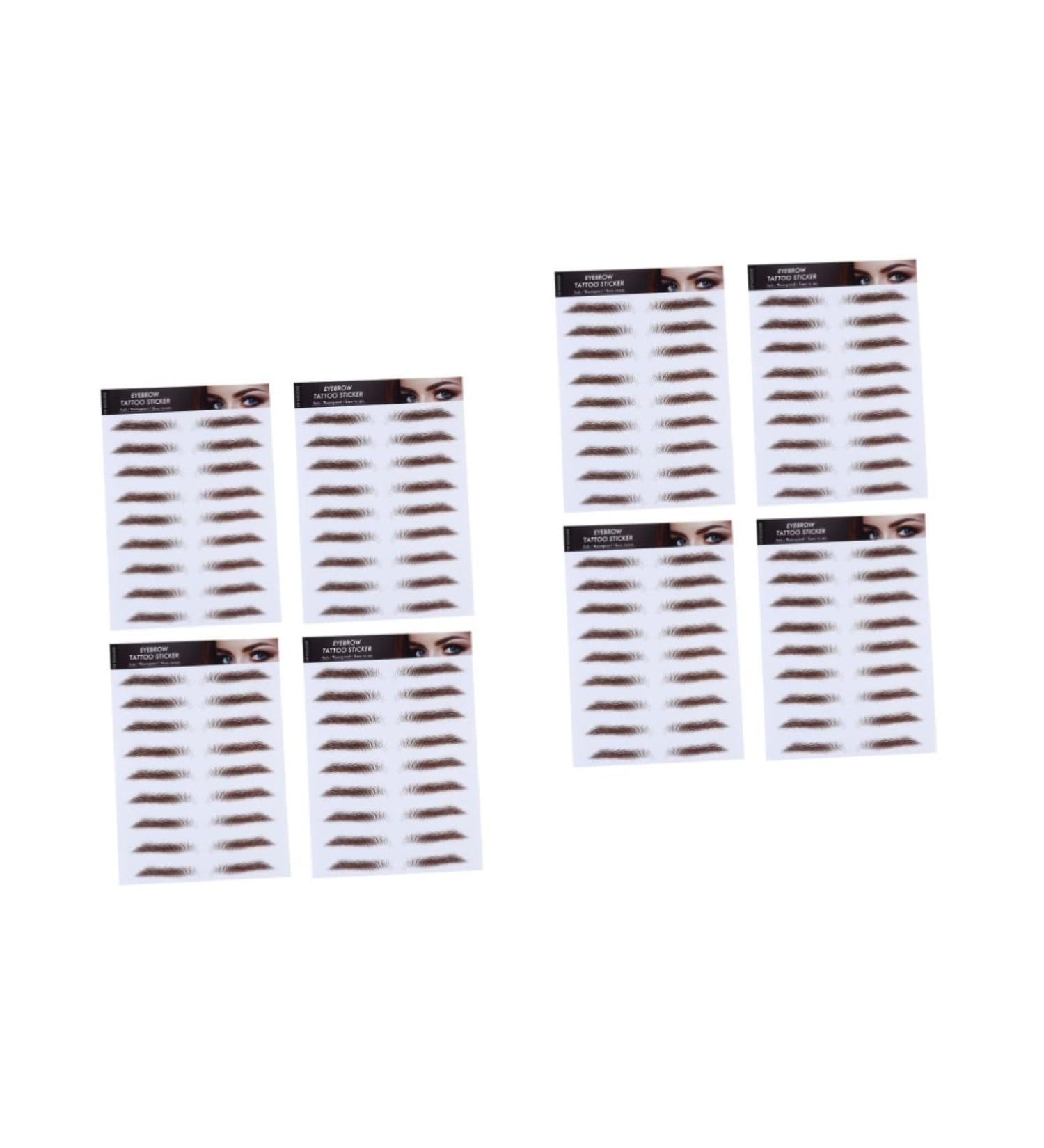 Beavorty 8 Pcs Eyebrow Stickers Blush Makeup False Water Transfer Eyebrow Sticker Eyebrow Shape Applique 4d - Buy Online on GoSupps.com