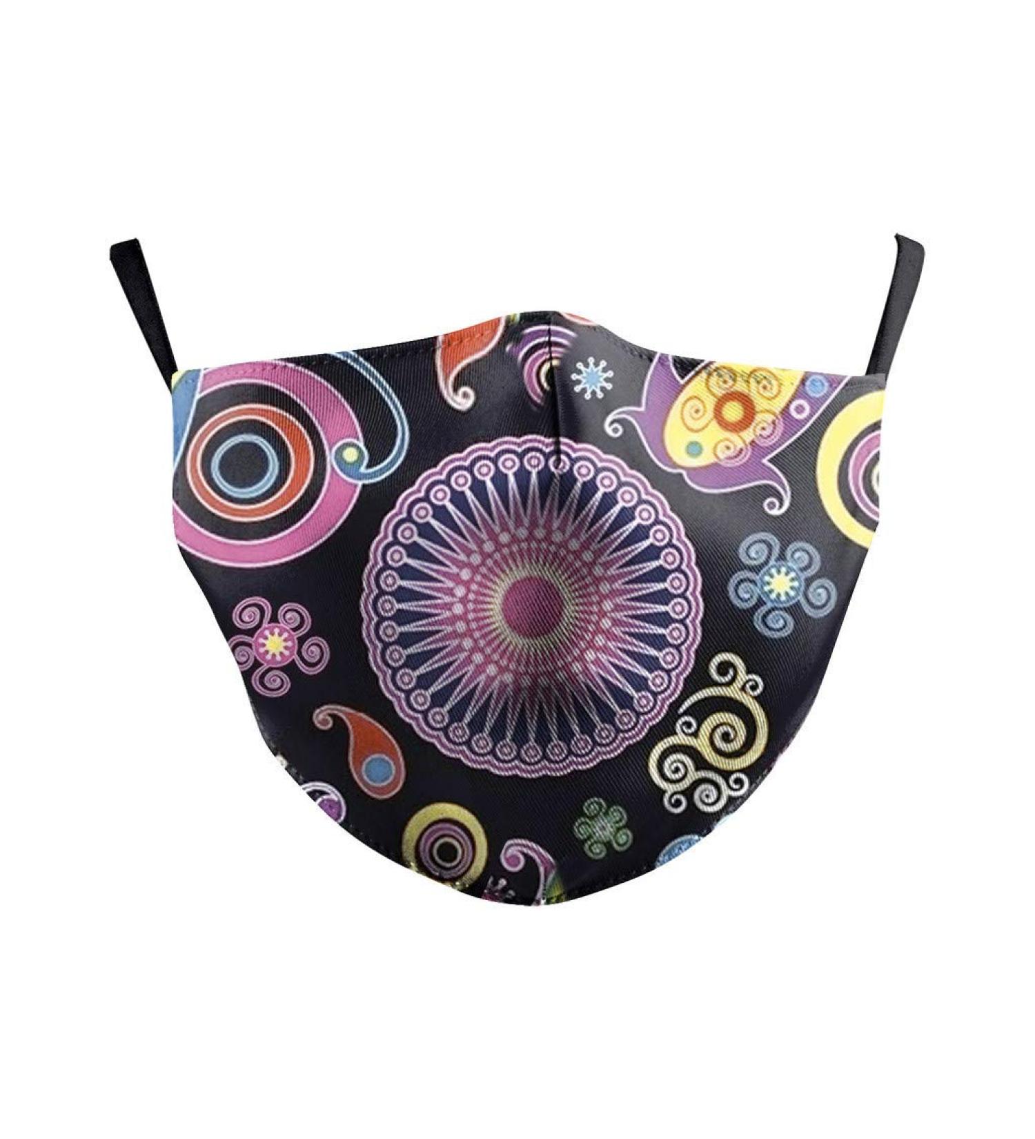 ZDP Sunflower Floral Print Anti Pollution Mouth Covers Cotton Half Face Mouth Reusable Dustproof Washable Facial Decoration Anti-Haze Breathable Washable Anti Pollution Mouth Covers - Buy Online on GoSupps.com