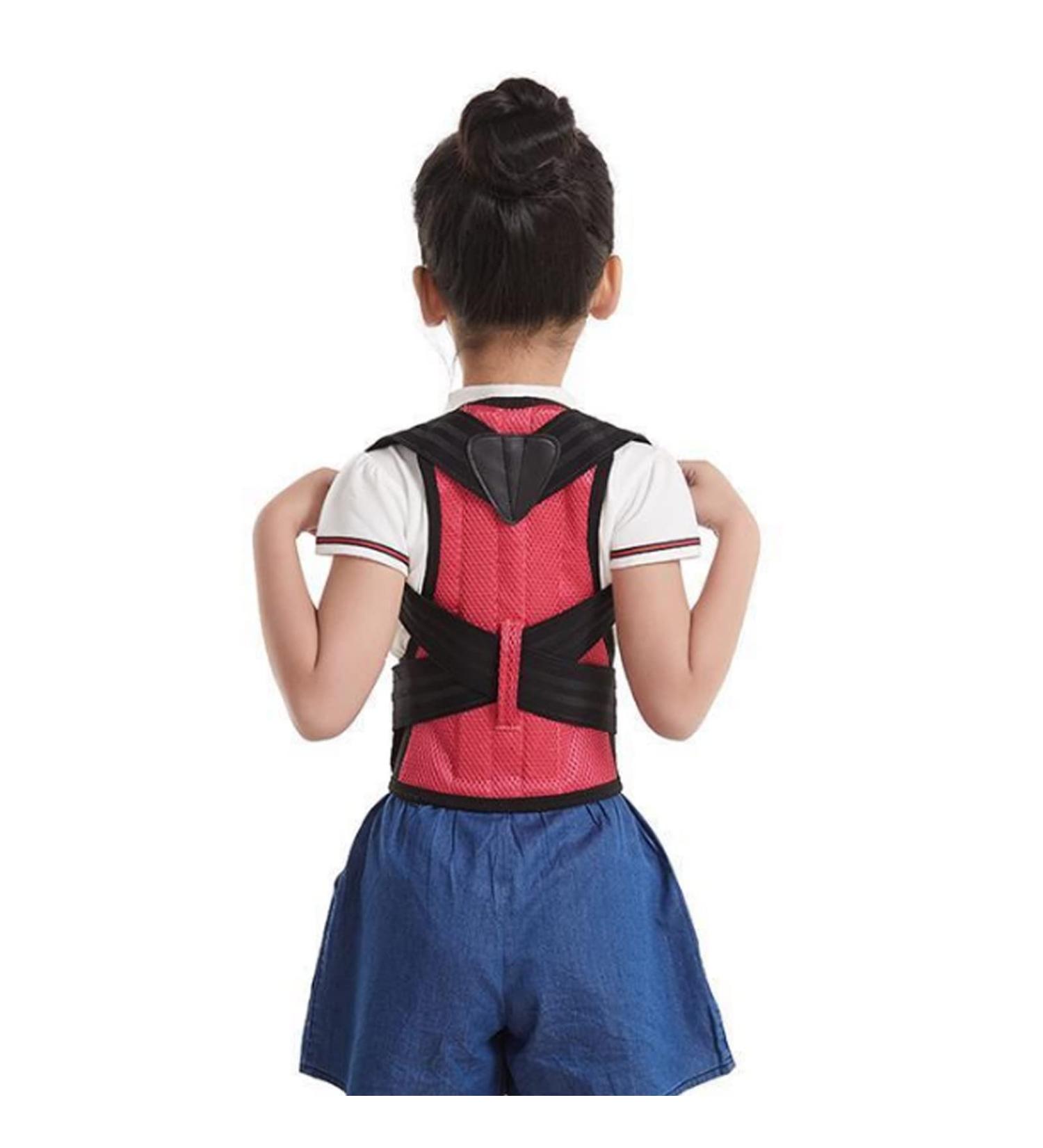 Correcteur de Professionnelle pour Les Enfants et Les Adolescents mis Jour l'acticule de Haut du Dos sous Les v tements Souppe vert bral pour am liorer la de relie Bosse Rouge Rouge S Red M - Buy Online on GoSupps.com