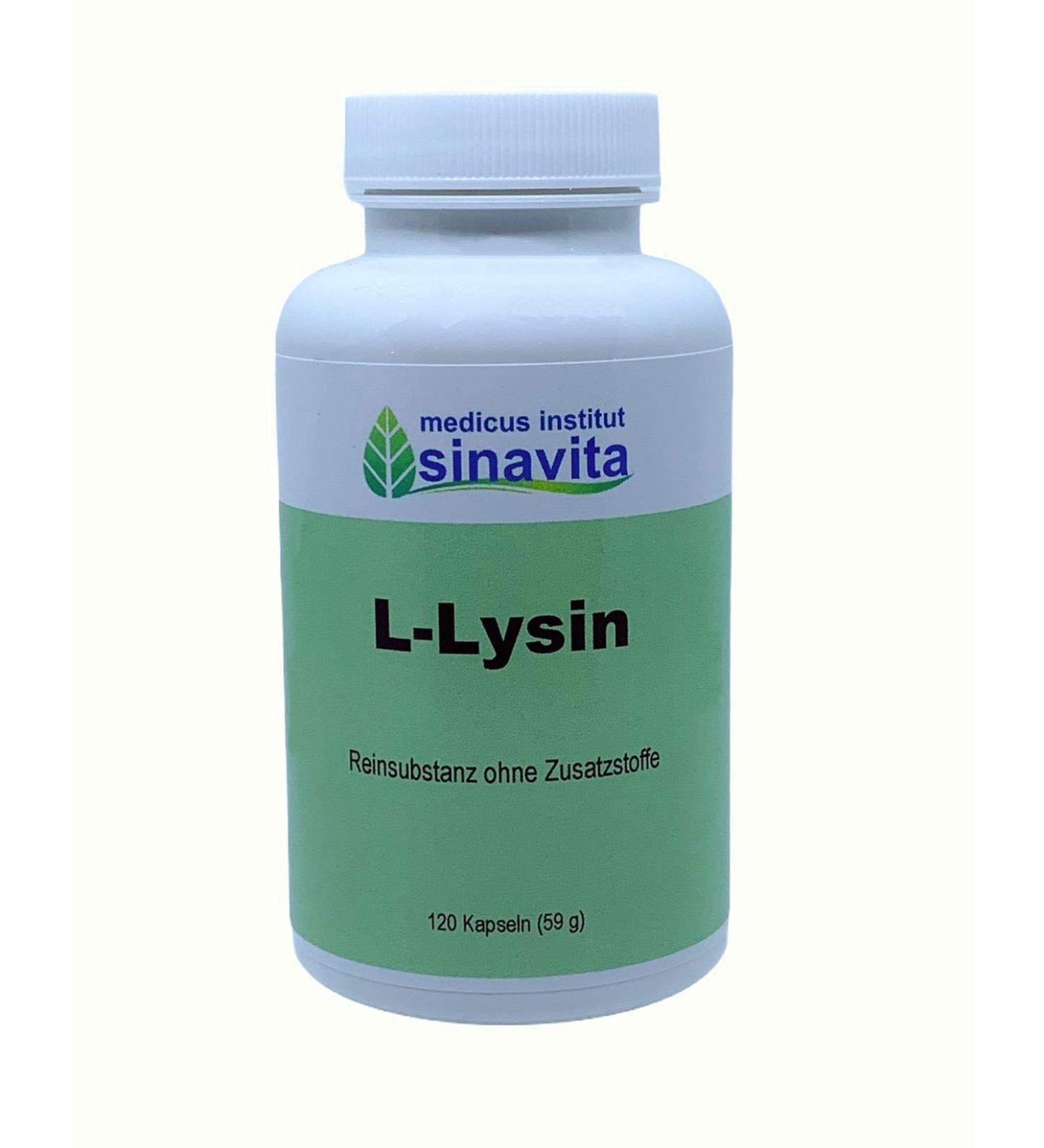 L-Lysine 400 mg - 120 Vegetarian Capsules Pure & Additive-Free Premium German Quality - Buy Online on GoSupps.com