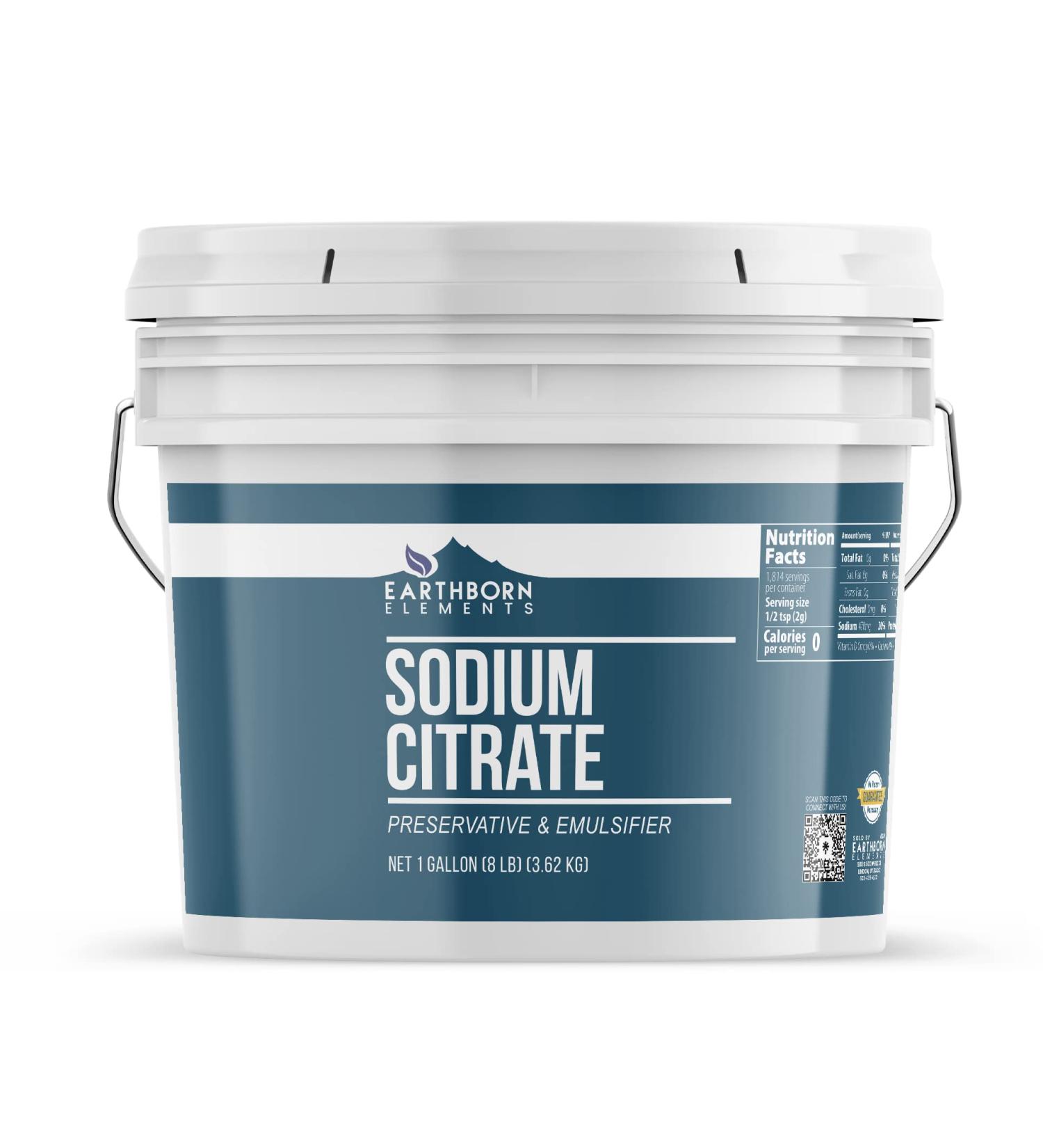Earthborn Elements Sodium Citrate (1 Gallon) Preservative Emulsifier 128 Ounce (Pack of 1) - Buy Online on GoSupps.com