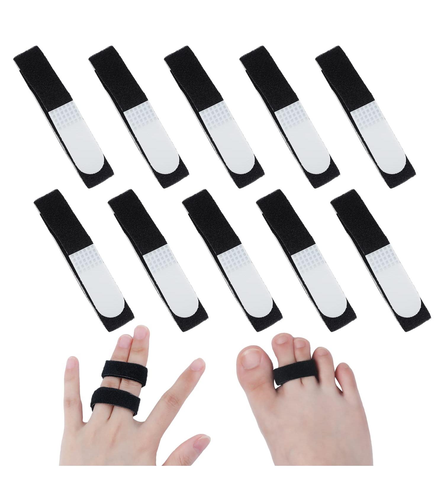 10pcs Finger Splints | Pain Relief Buddy Tape Straps | Reusable Stabilizer Brace for Fingers & Toes - Buy Online on GoSupps.com