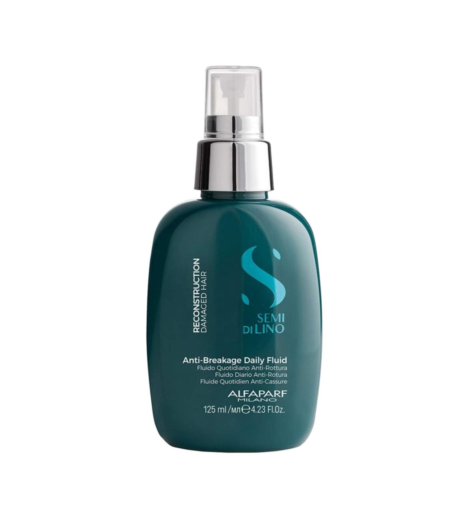 Alfaparf Milano Semi Di Lino Reconstruction Reparative Anti-Breakage Daily Fluid - Professional Salon Quality - For Damaged Hair - Repairs, Provides Shine and Volume - 4.23 Fl Oz