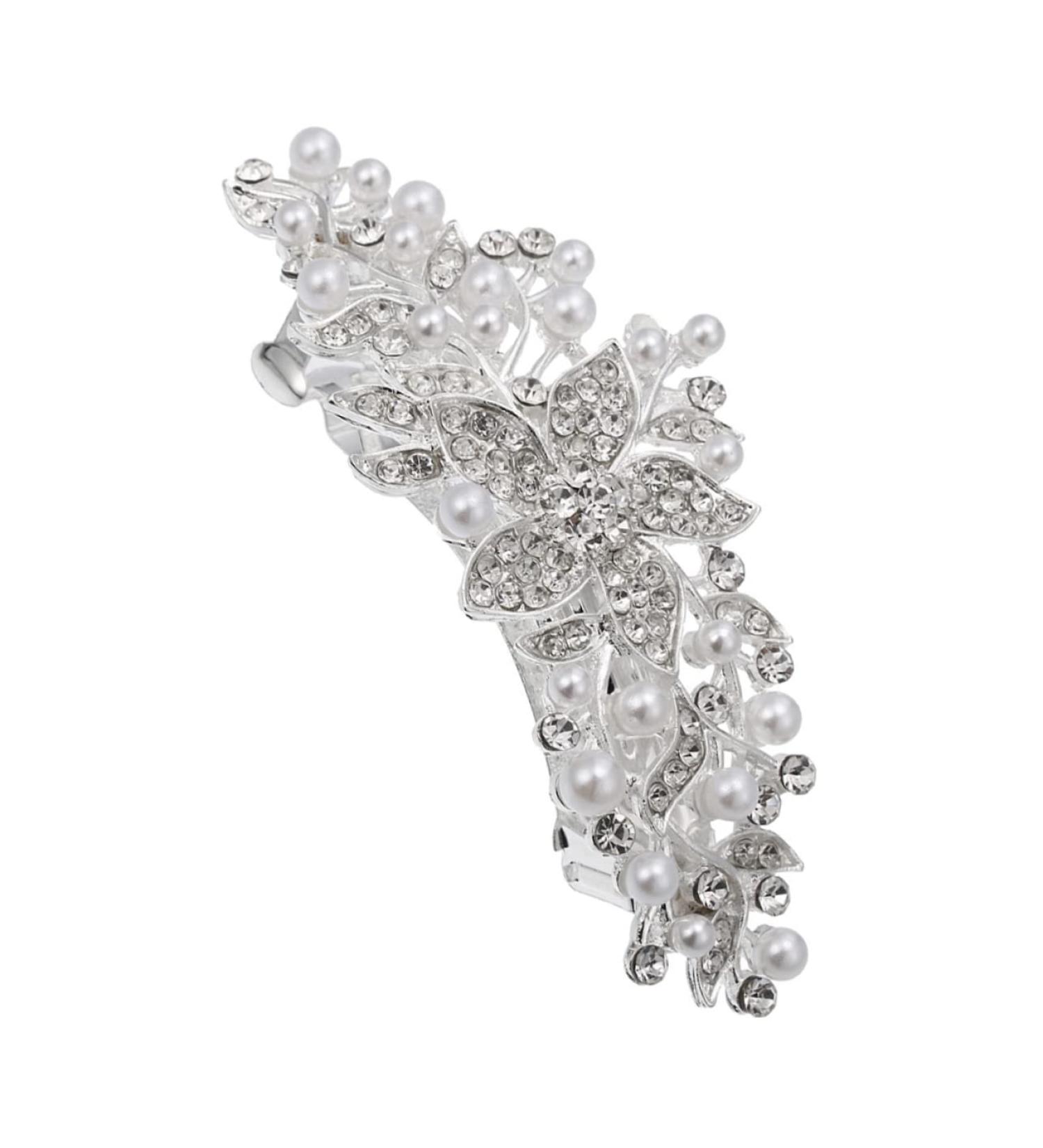 Gogogmee Rhinestone Hair Clip Flower Hair Clip Womens Hair Clips Hair Barrettes for Women Thick Hair Dipper Flower Hairpin Women Headdress Wedding Headpiece for Bride Hair Pin Rhinestones - Buy Online on GoSupps.com