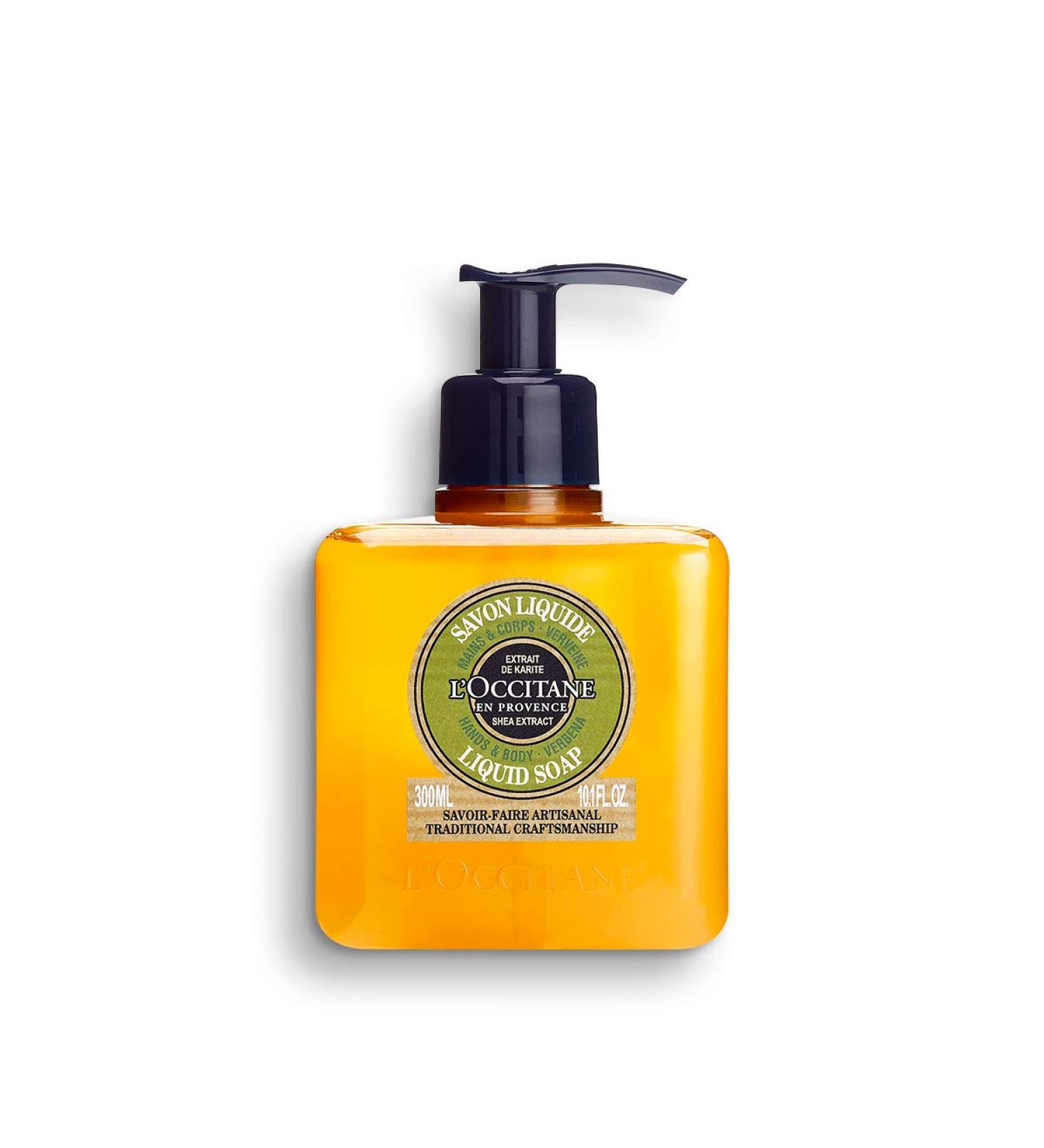 L'Occitane Shea Butter Verbena Hand Soap 10.1 Fl Oz - Nourishing Liquid Soap - Buy Online on GoSupps.com