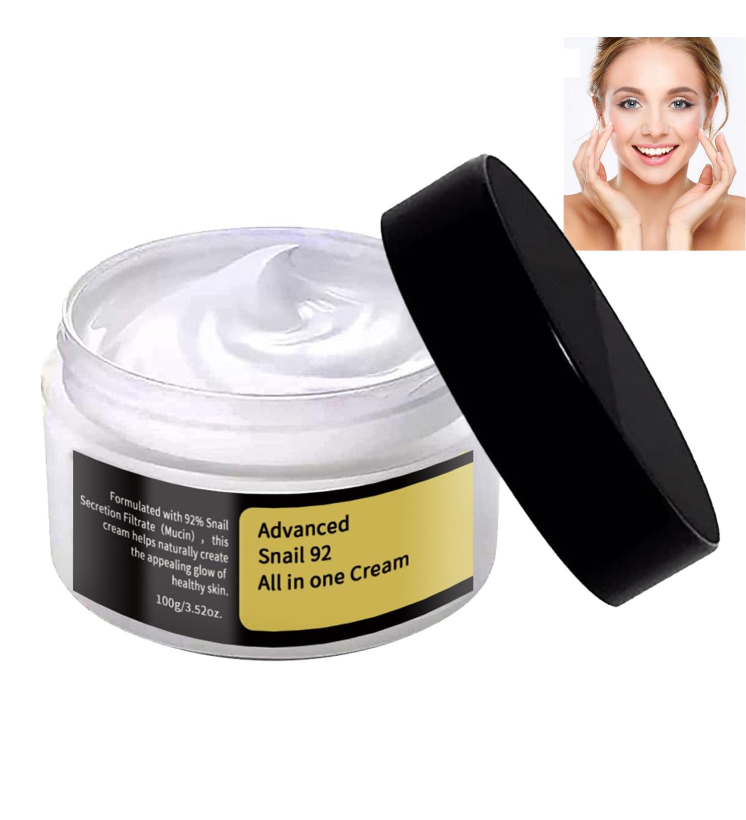 Snail Essence Cream Moisturizing Snail Mucin Secretion Filtrate Anti Wrinkle Moisturizing Facial Cream Facial Moisturiser Anti Aging Skin Care Anti Wrinkle Moisturizing Facial Cream 100g - Buy Online on GoSupps.com