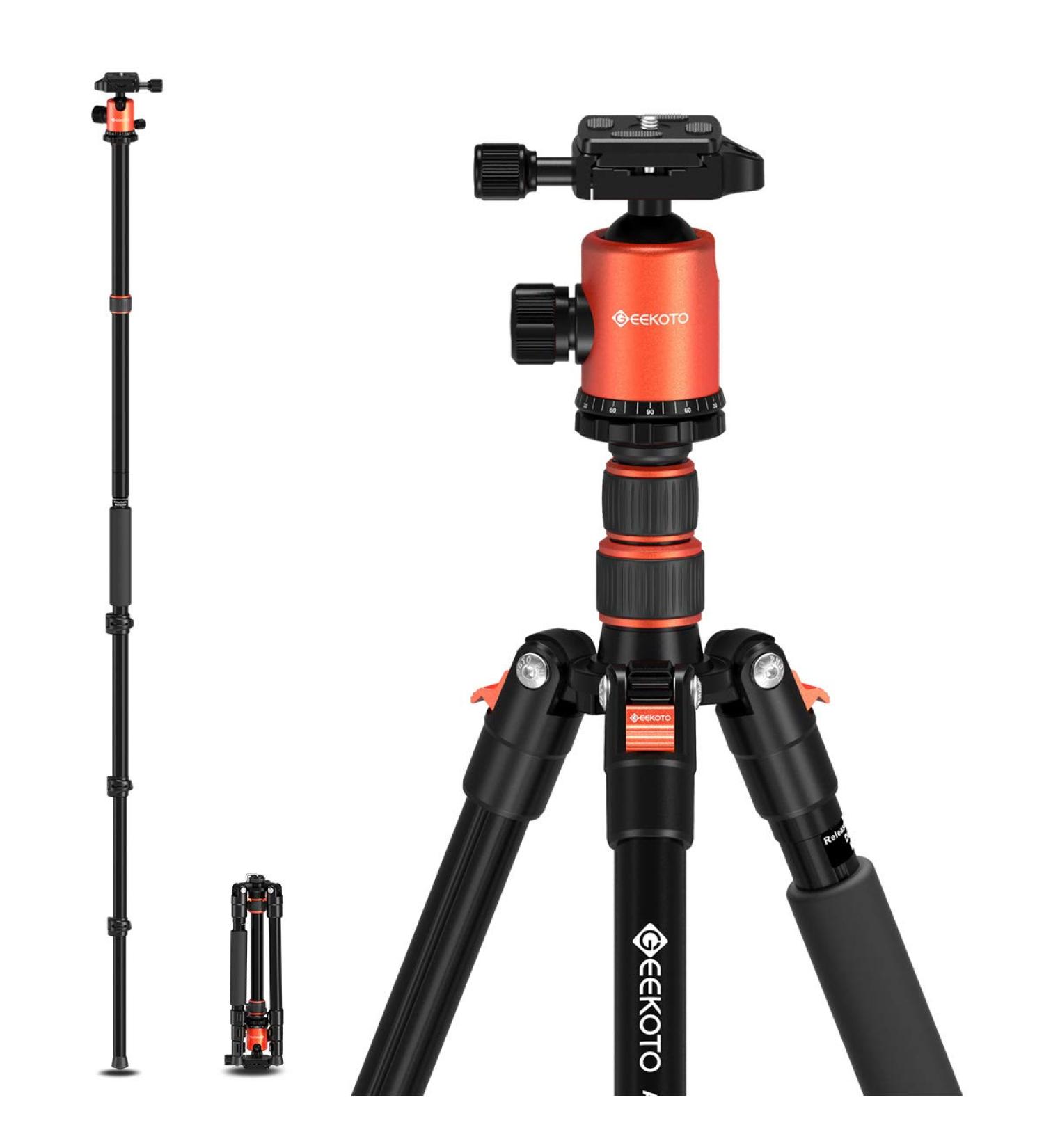 GEEKOTO 77'' DSLR Camera Tripod with 360 Ball Head - Lightweight & Durable - Buy Online on GoSupps.com
