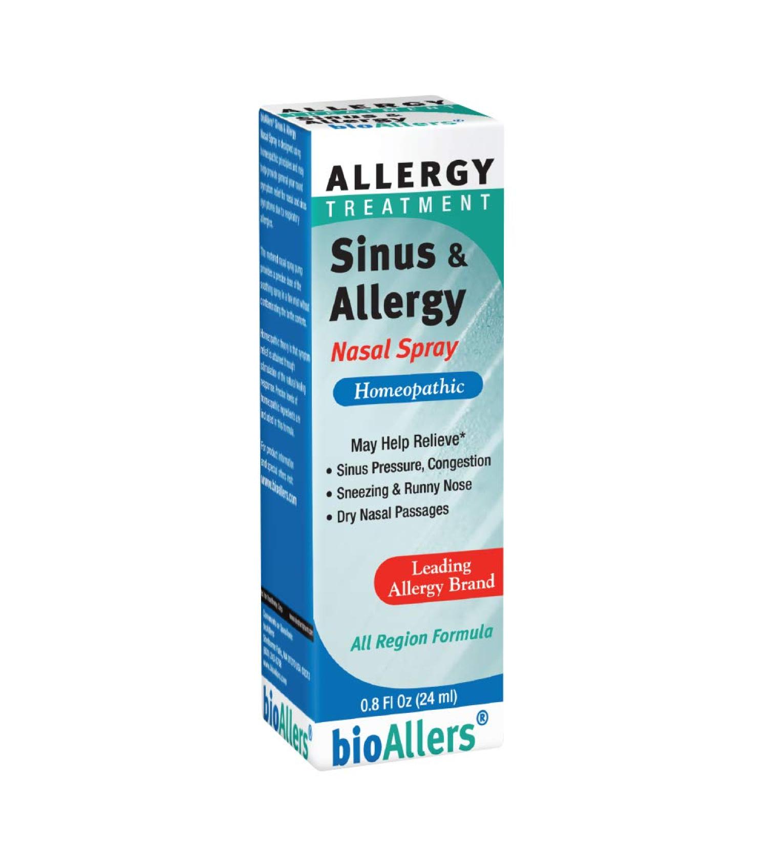 BioAllers Sinus and Allergy Relief Nasal Spray 0.8 oz - Fast-Acting Homeopathic Remedy - Buy Online on GoSupps.com
