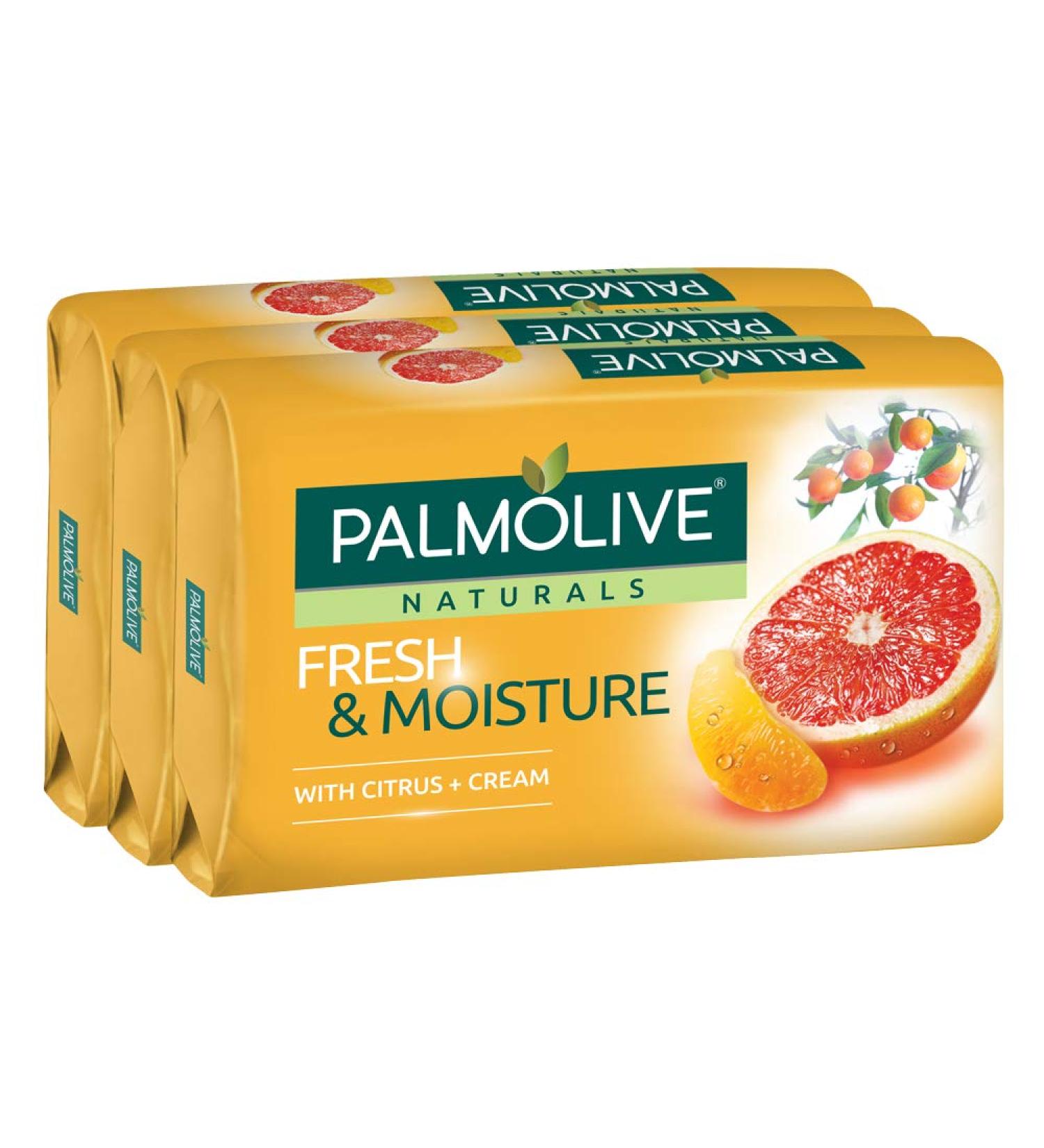 Buy Palmolive Naturals Fresh & Moisture Citrus & Cream Bar Soap - Pack of 6 (80g x 6) | International Shipping Available - Buy Online on GoSupps.com