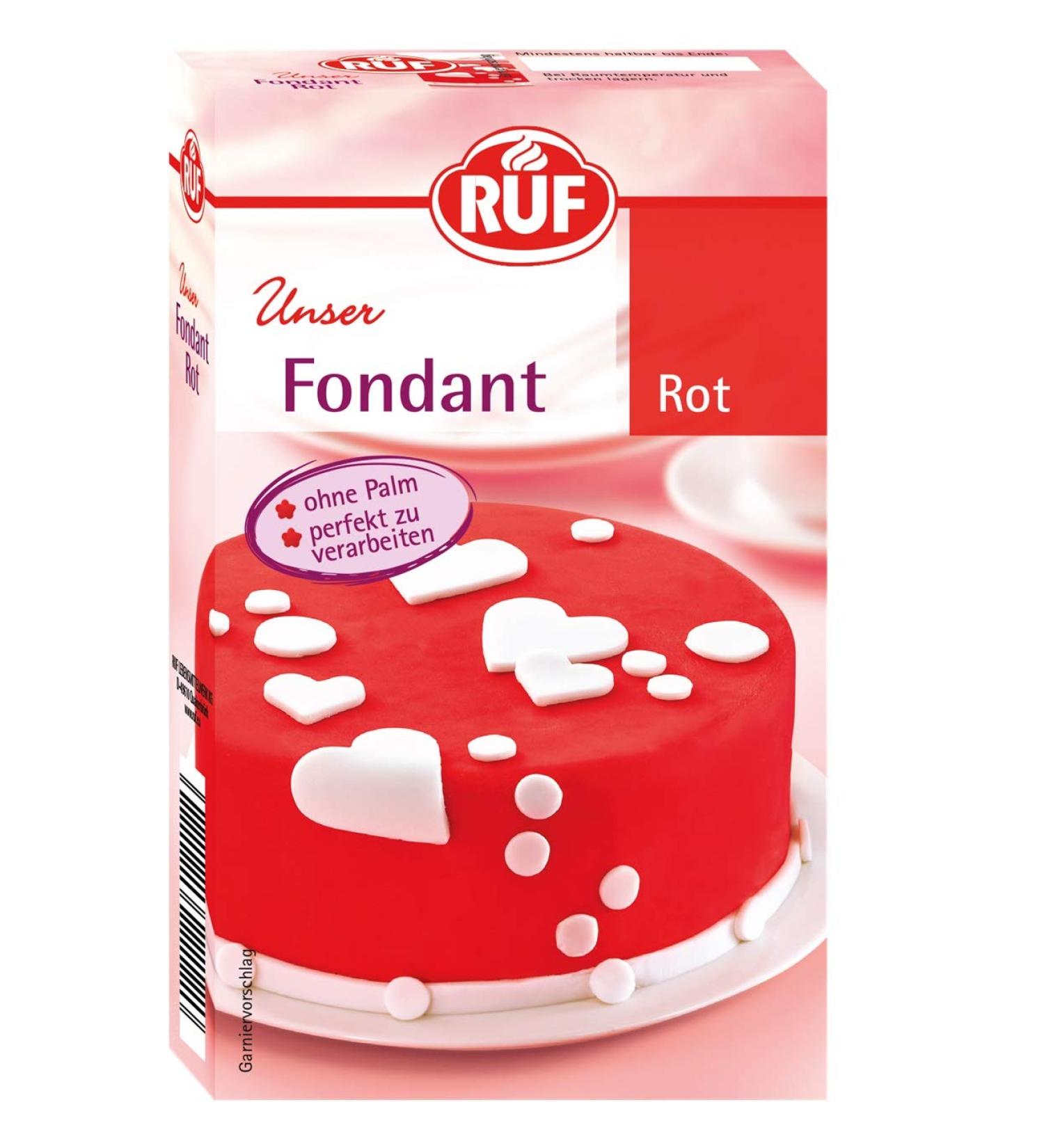 Red Fondant for Cake Decorating - Palm Oil-Free Gluten-Free Perfect for Roses & Figures - 250g Pack - Buy Online on GoSupps.com