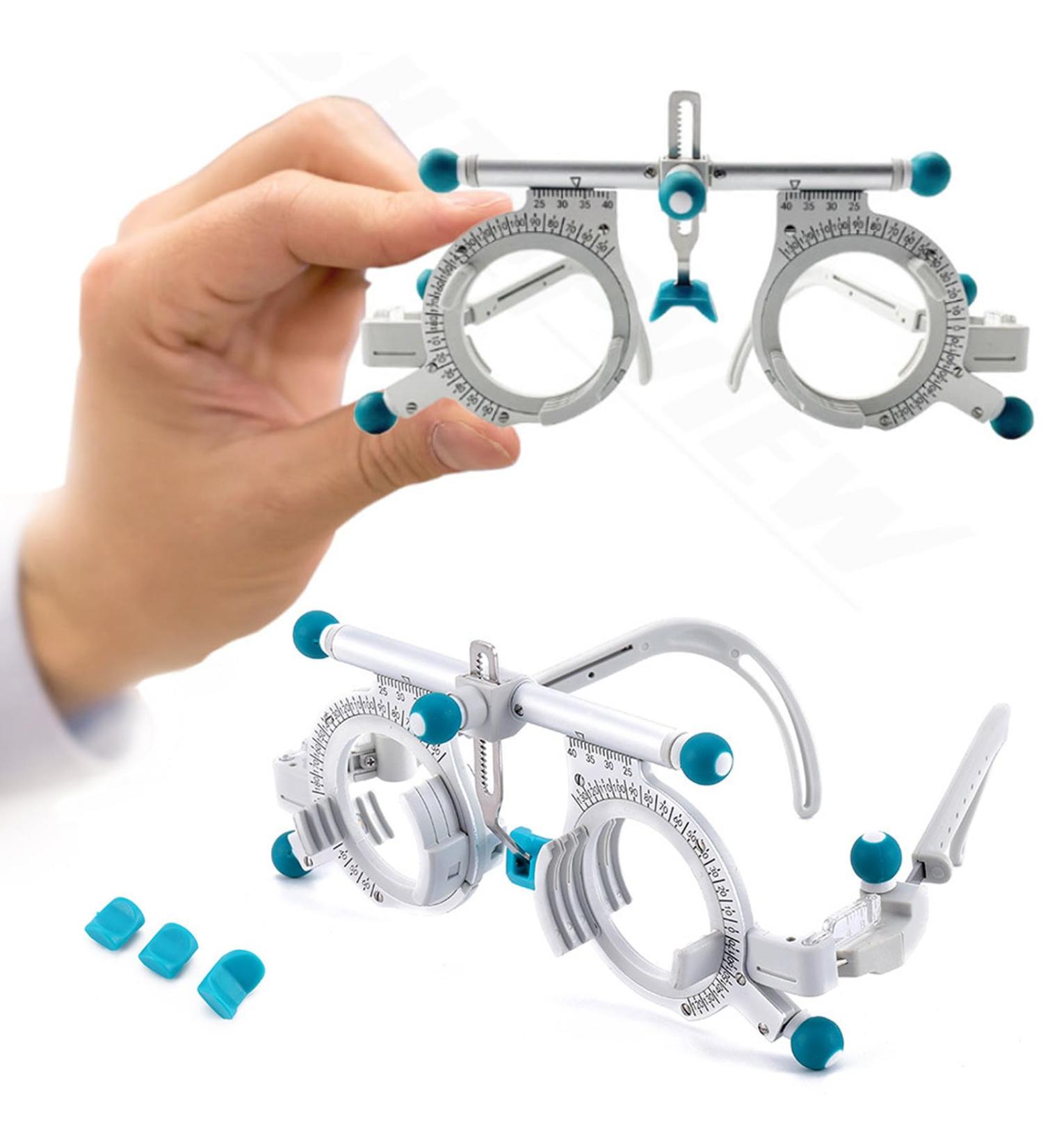 Buy Aredwhiterui Titanium Alloy Optometry Test Frame - 53g Adjustable Glasses Holder for Accurate Eye Testing (PD48-80mm) - Buy Online on GoSupps.com