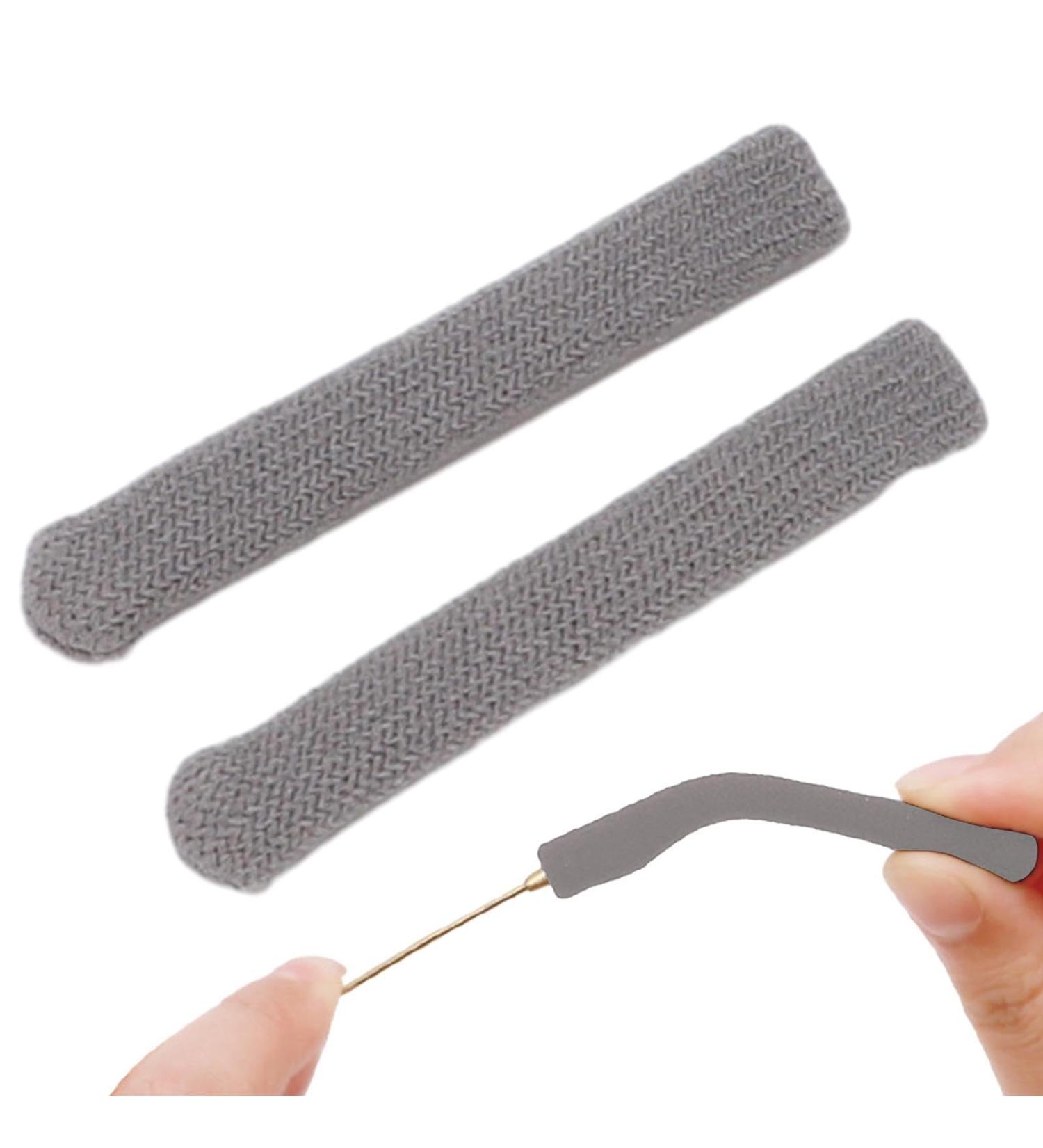 Joberio Glasses Ear Pillow & Knitting Corn Cushions | Elastic Non-Slip Glasses Arm Pads & Comfort Cushions - Soft Accessories in Gray - Buy Online on GoSupps.com