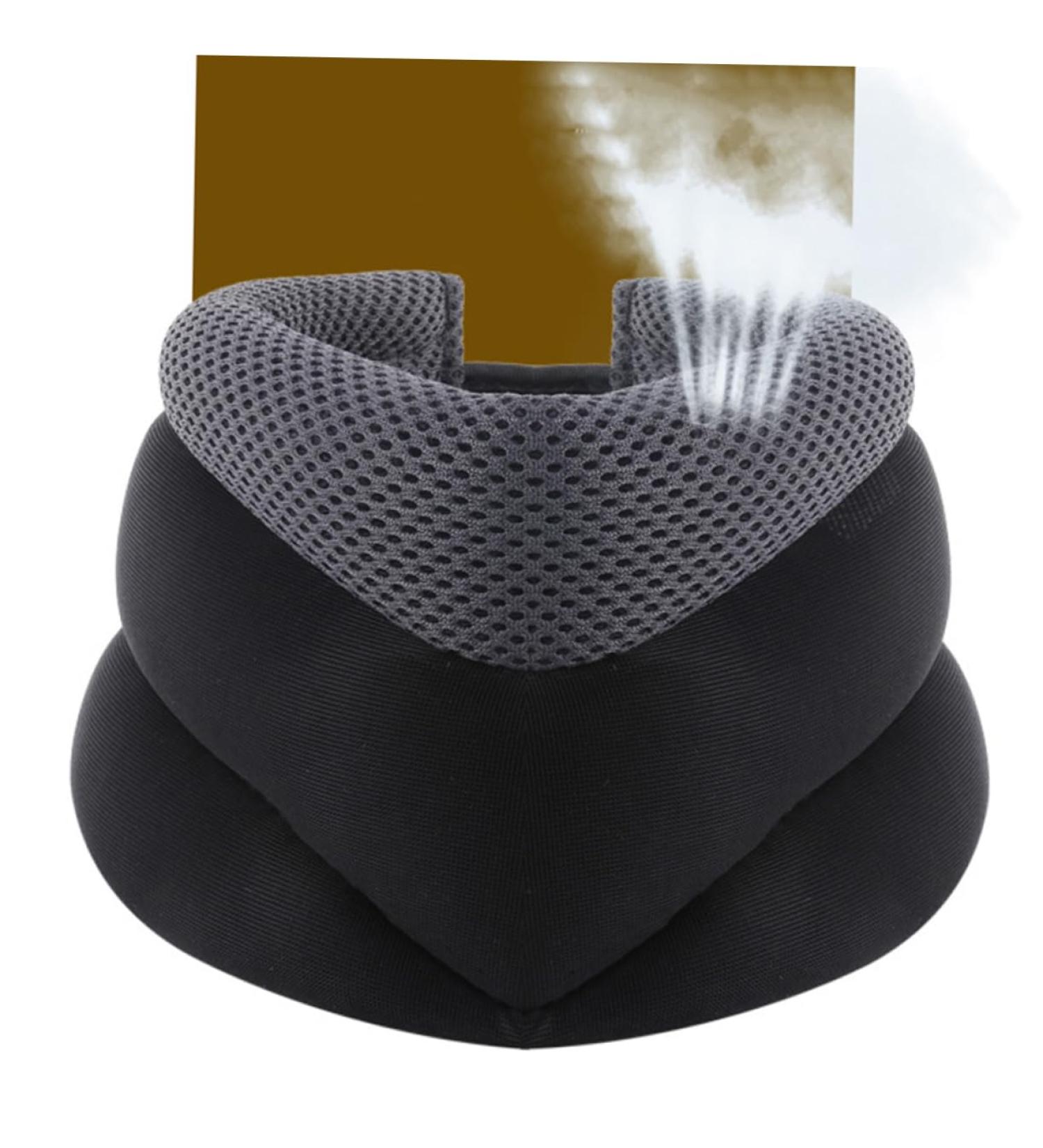 Lurrose Three-Layer Neck Support Device for Cervical Spine - Optimal Traction in Medium Gray - International Shipping Available - Buy Online on GoSupps.com