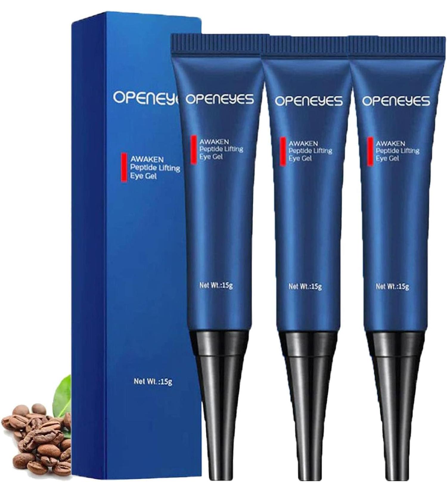 Openeyes Rejuvenating Eye Lifting Gel for Men & Women Awakening Peptide-Tight Eye Treatment (45g) | Lift & Refresh Your Eyes - Buy Online on GoSupps.com