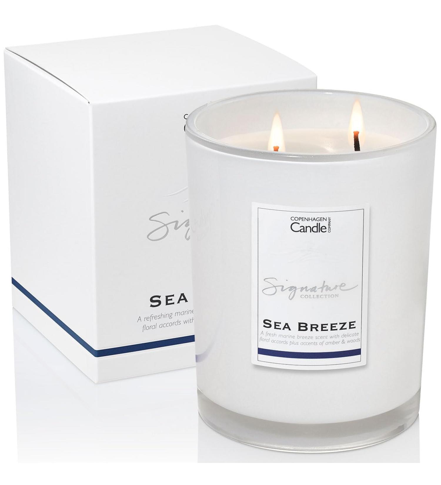 Luxury Scented Candle Gift Set - Sea Breeze | 45 Hours Burn Time | Natural Wax Blend | Hotel Collection by The Copenhagen Company - Buy Online on GoSupps.com