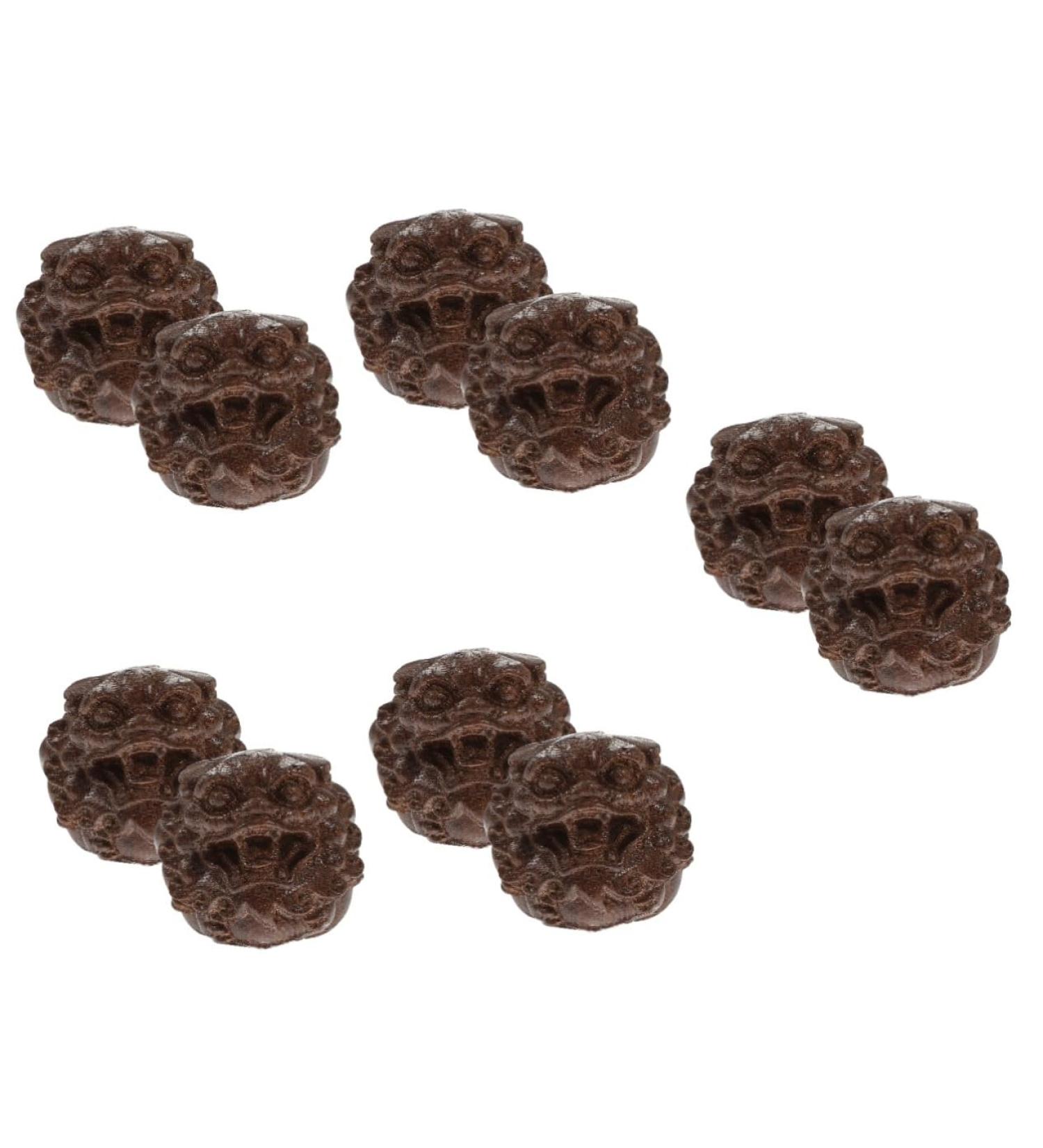 TOVINANNA 10 STK Wenwan Handle Wooden Animal Figurines - Exquisite Vietnamese Agar Wood Desk Decorations & Gifts - Buy Online on GoSupps.com