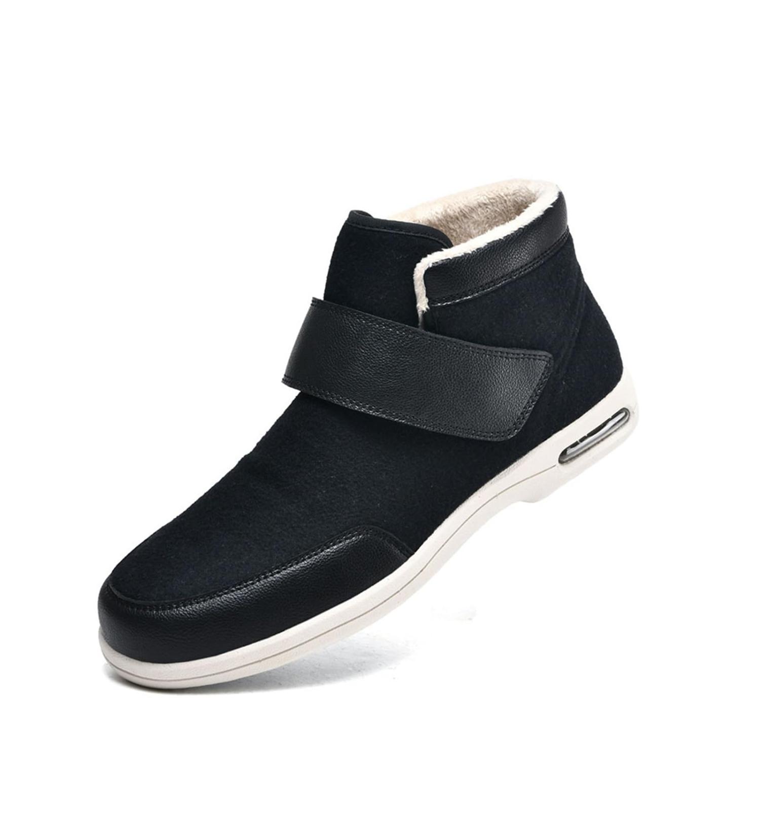 Men's Diabetic Shoes - Adjustable Lightweight Plantar Fasciitis Footwear for Swollen Feet | Size 12 Black - Ideal for Grandparents - Buy Online on GoSupps.com