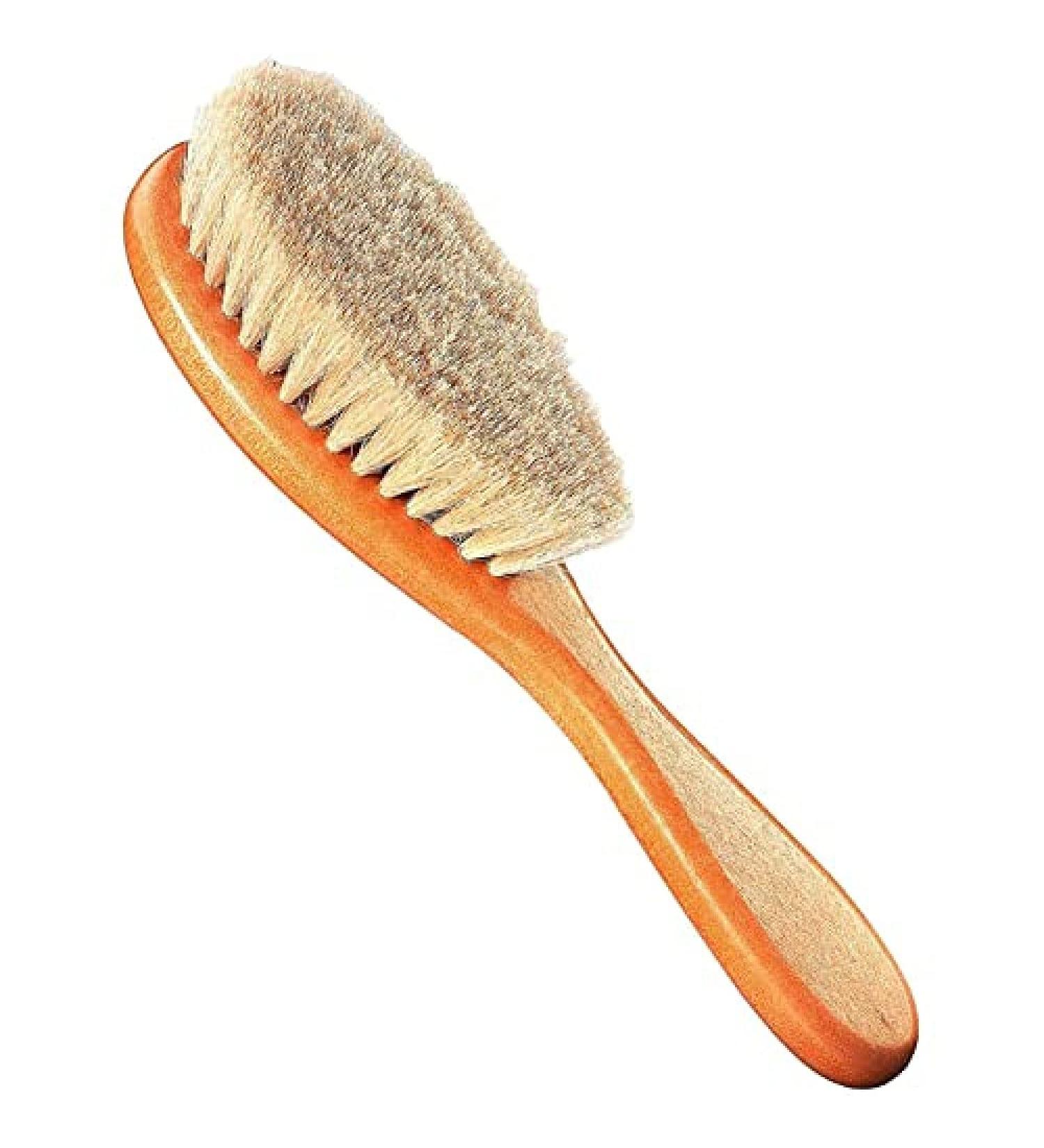 Reer 81165 Natural Hair Brush - Goat Hair Small | Gentle & Eco-Friendly Baby Brush for Sensitive Skin - Buy Online on GoSupps.com