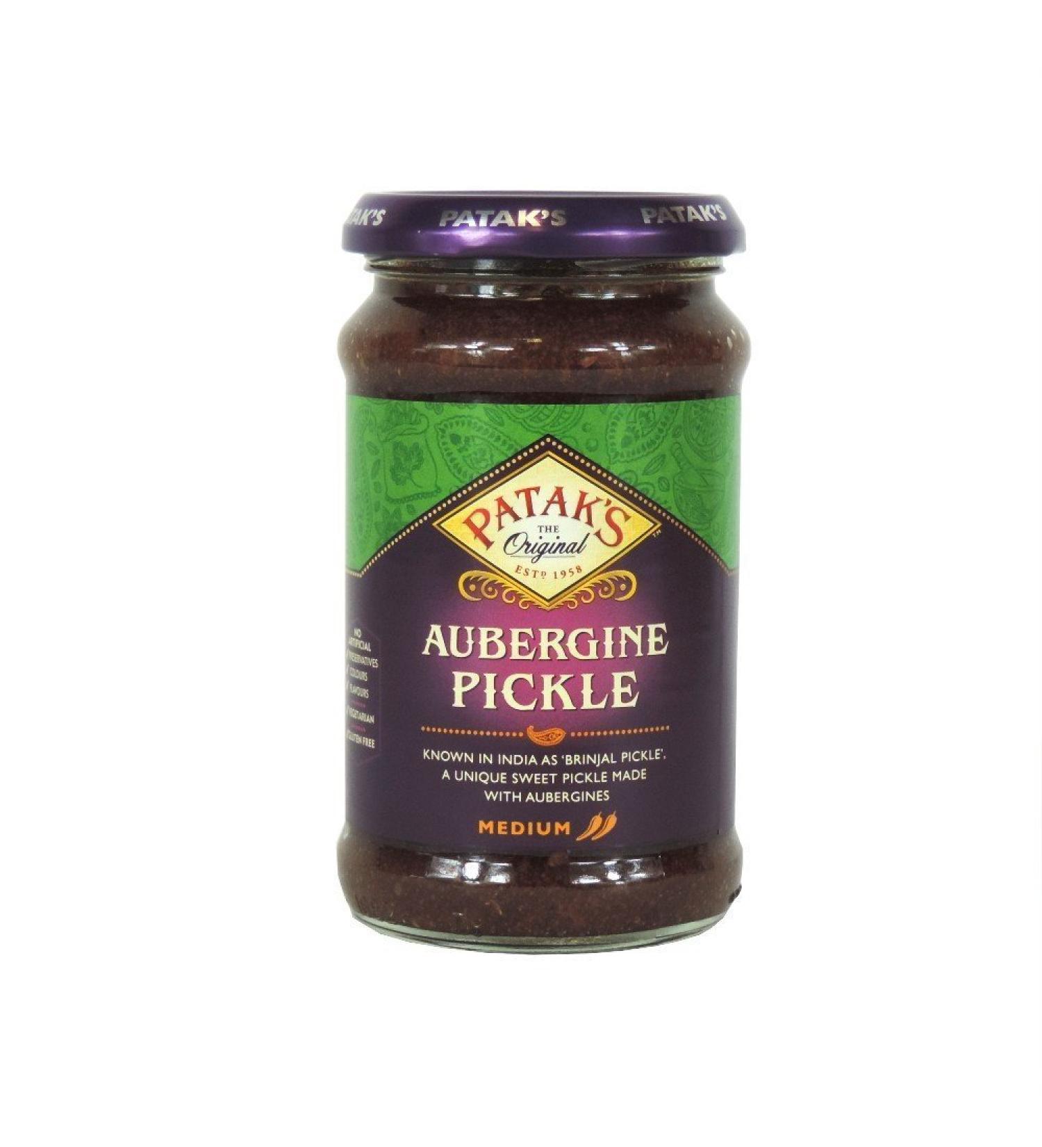 Patak the Aubergine Aubergine Pickle Medium (283g) - Pack of 2