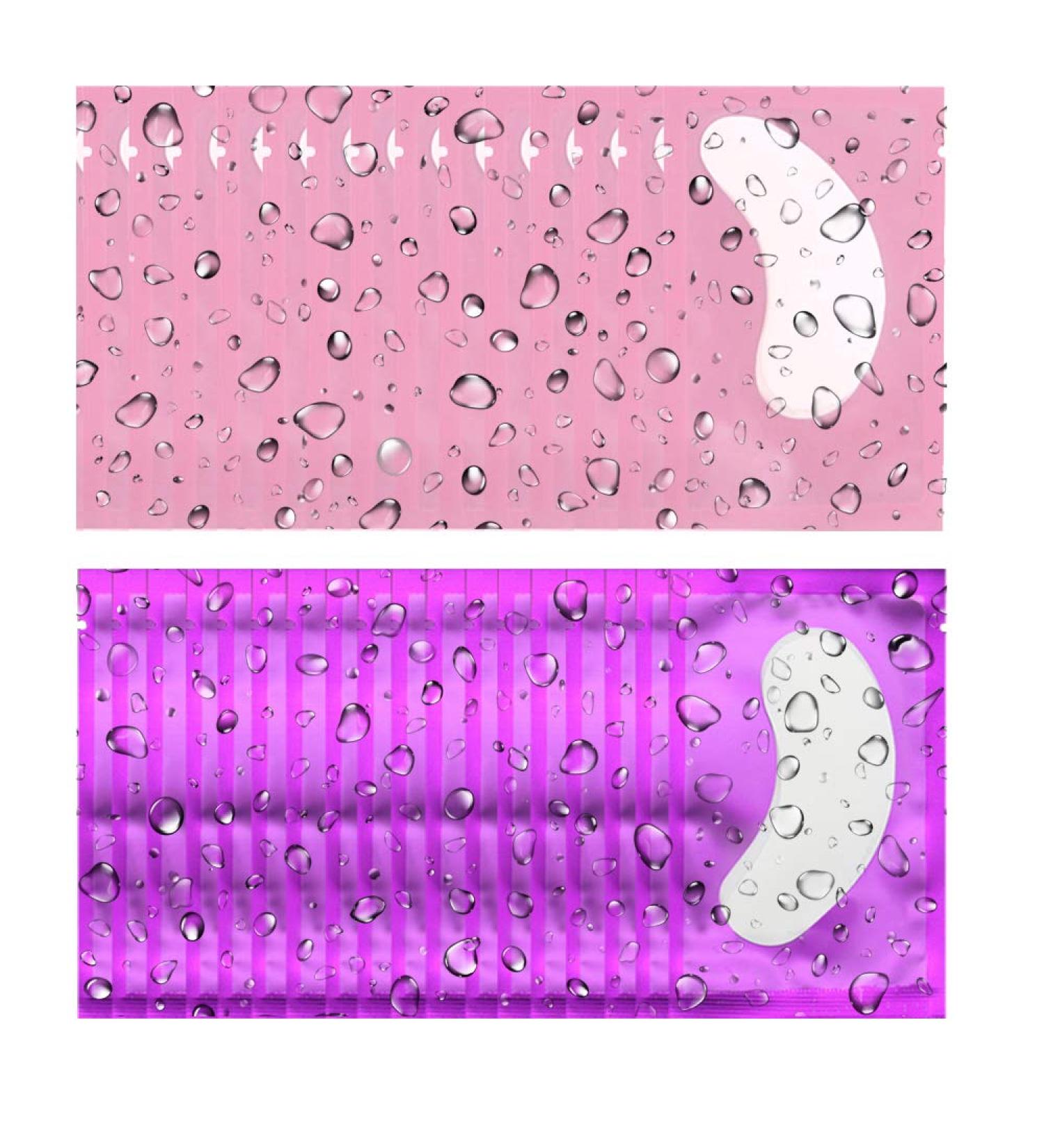 100 Pairs Under Eye Gel Pads for Lash Extensions - Pink+Purple | Lint Free Eyelash Extension Gel Patches Kit - Makeup Supplies - Buy Online on GoSupps.com