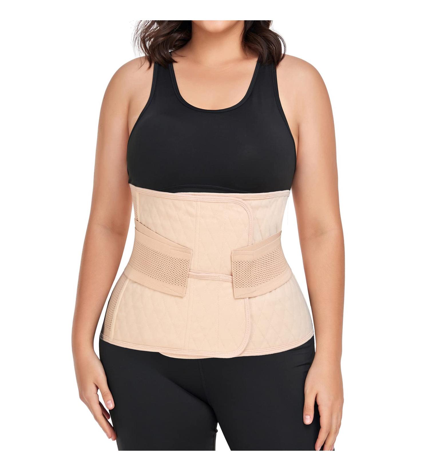Moolida Abdominal Binder Post Surgery - XXL Nude Wrap for Men and Women | Belly Band Hernia Belt for Recovery from Hernia Surgery, C-Section & Natural Birth - Buy Online on GoSupps.com