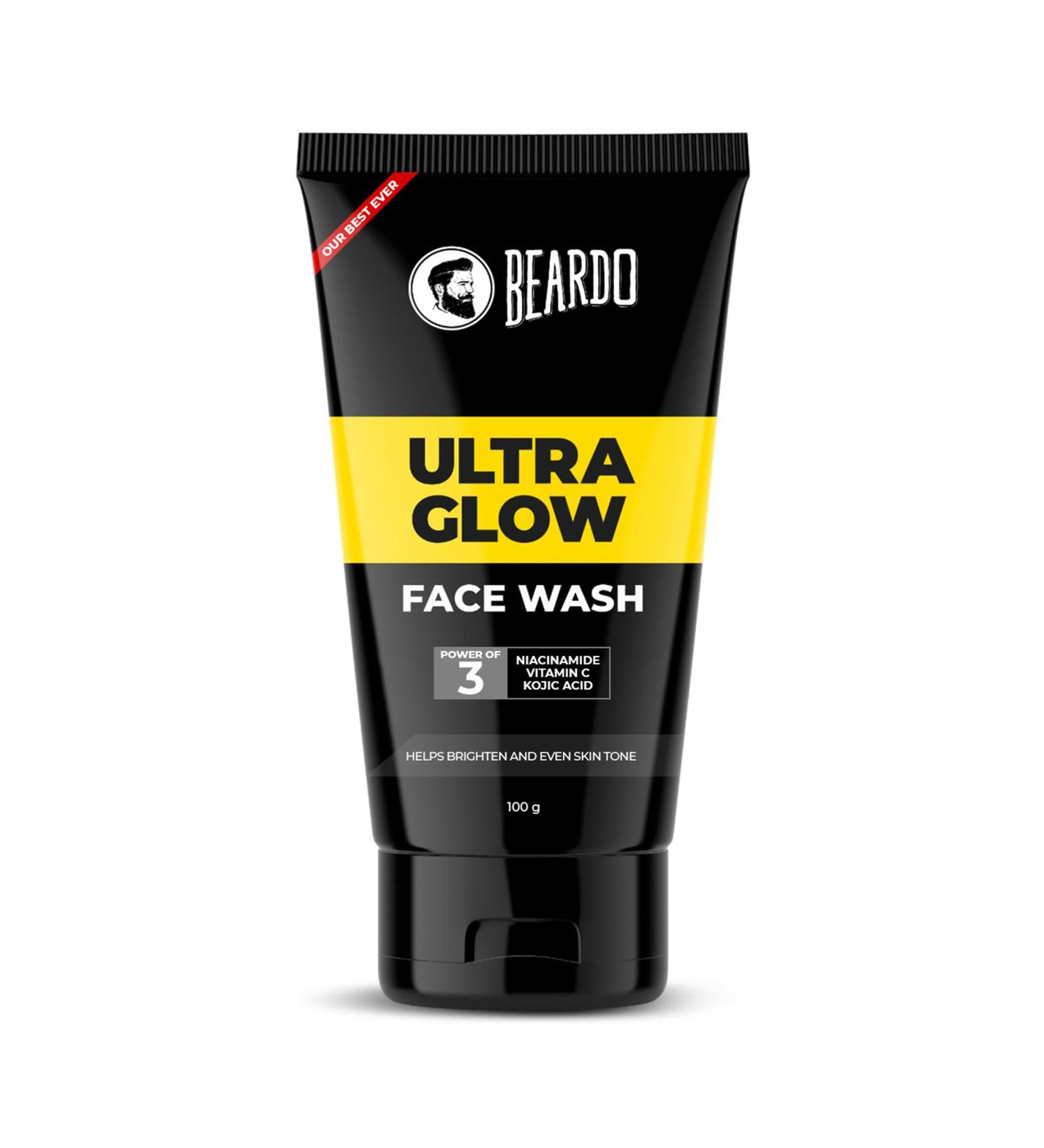 Beardo Ultraglow Facewash For Men 100 ml | Made in India - Buy Online on GoSupps.com